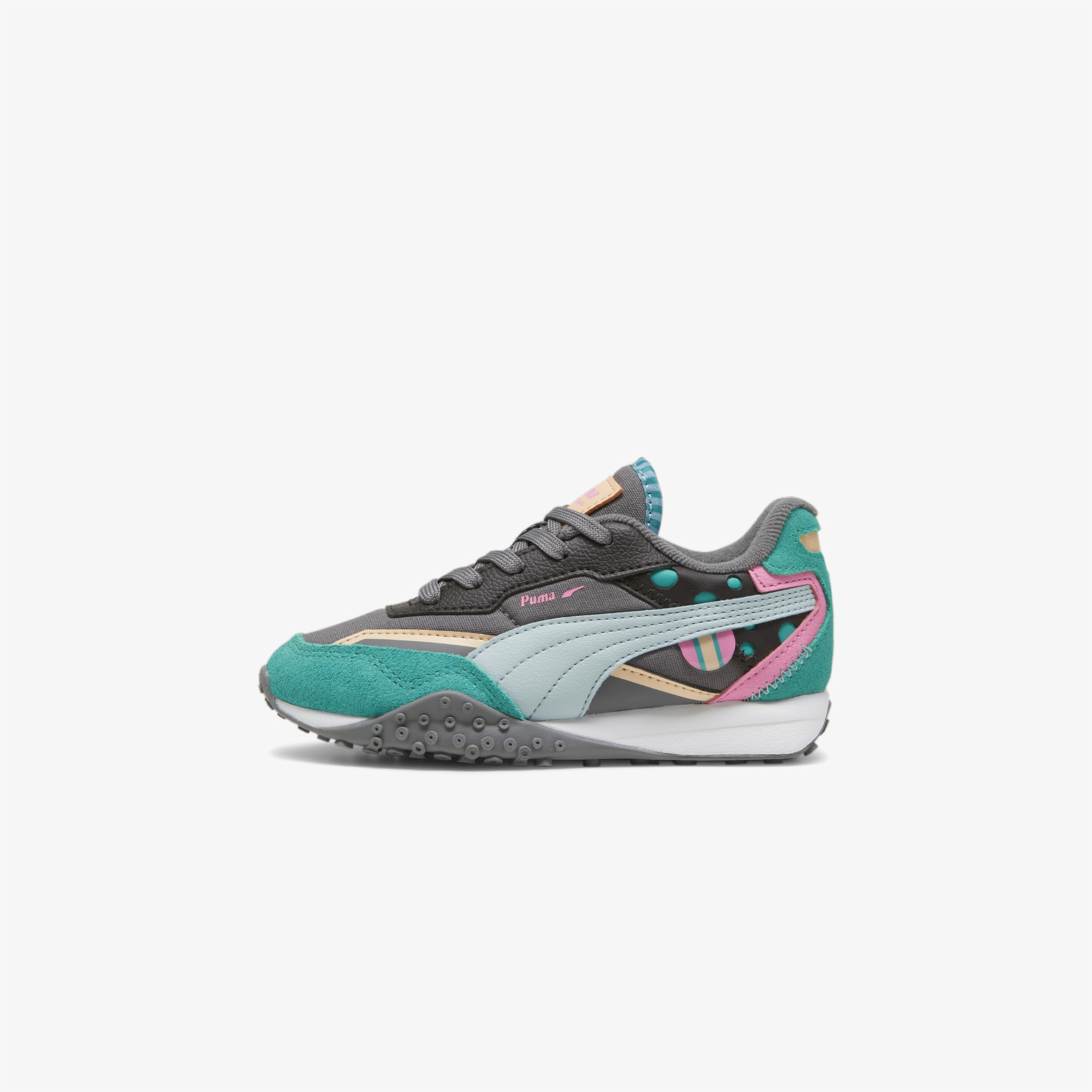 Puma Blktop Rider Summer Camp Çocuk Yeşil/Gri Spor Ayakkabı