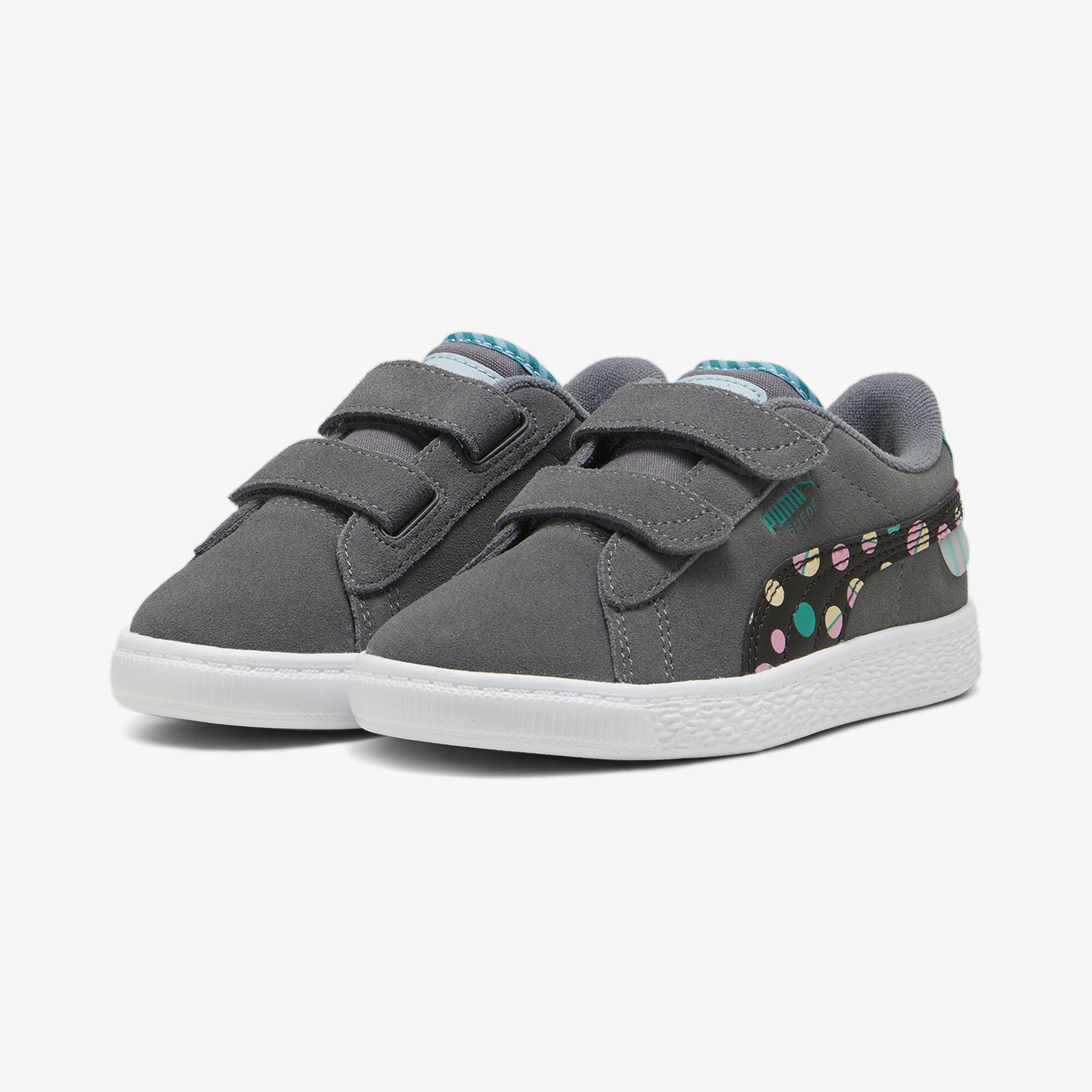 Puma Suede Classic Lf Sum Çocuk Gri/Yeşil Spor Ayakkabı