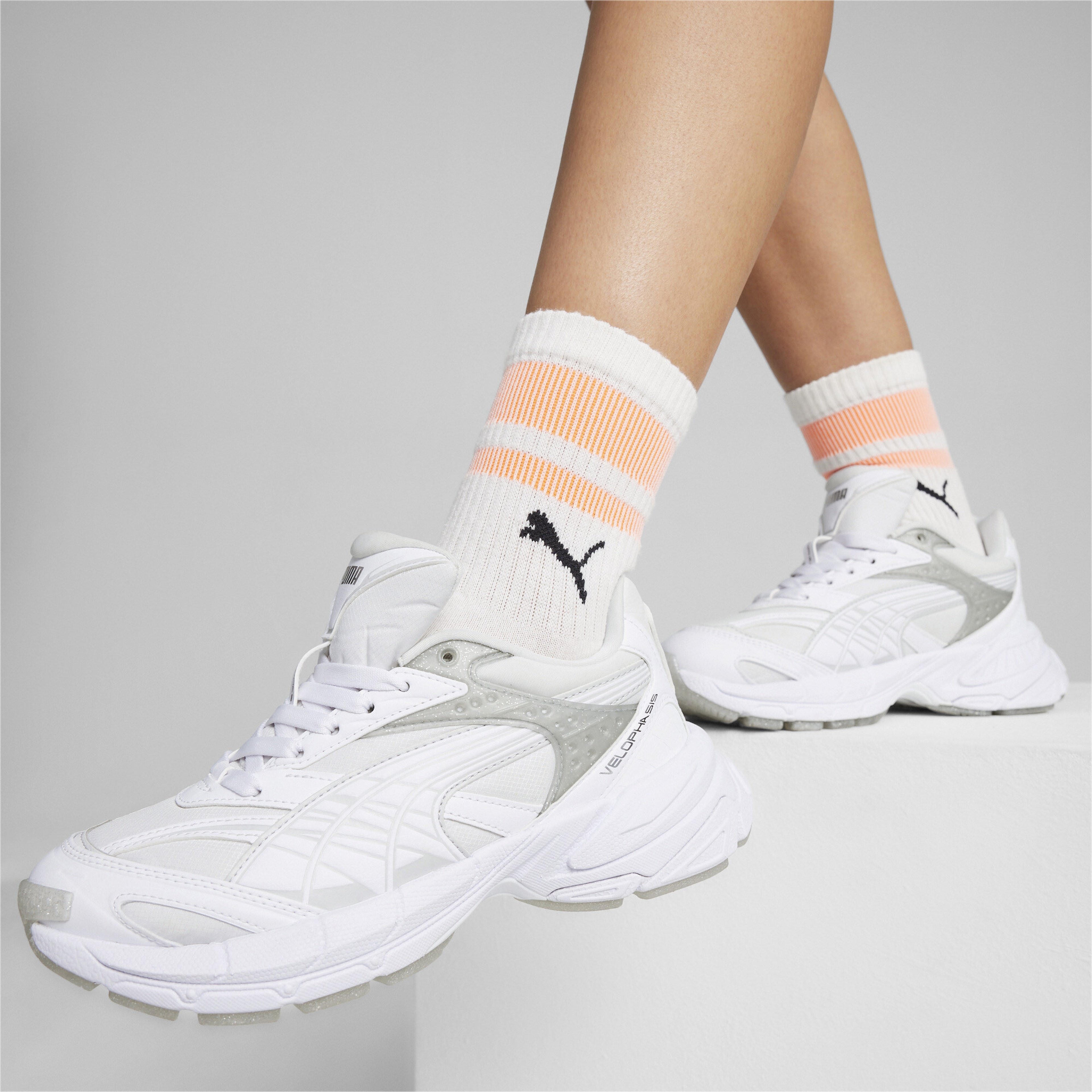 Puma Velophasis Jelly Glitter Kadın Beyaz Spor Ayakkabı