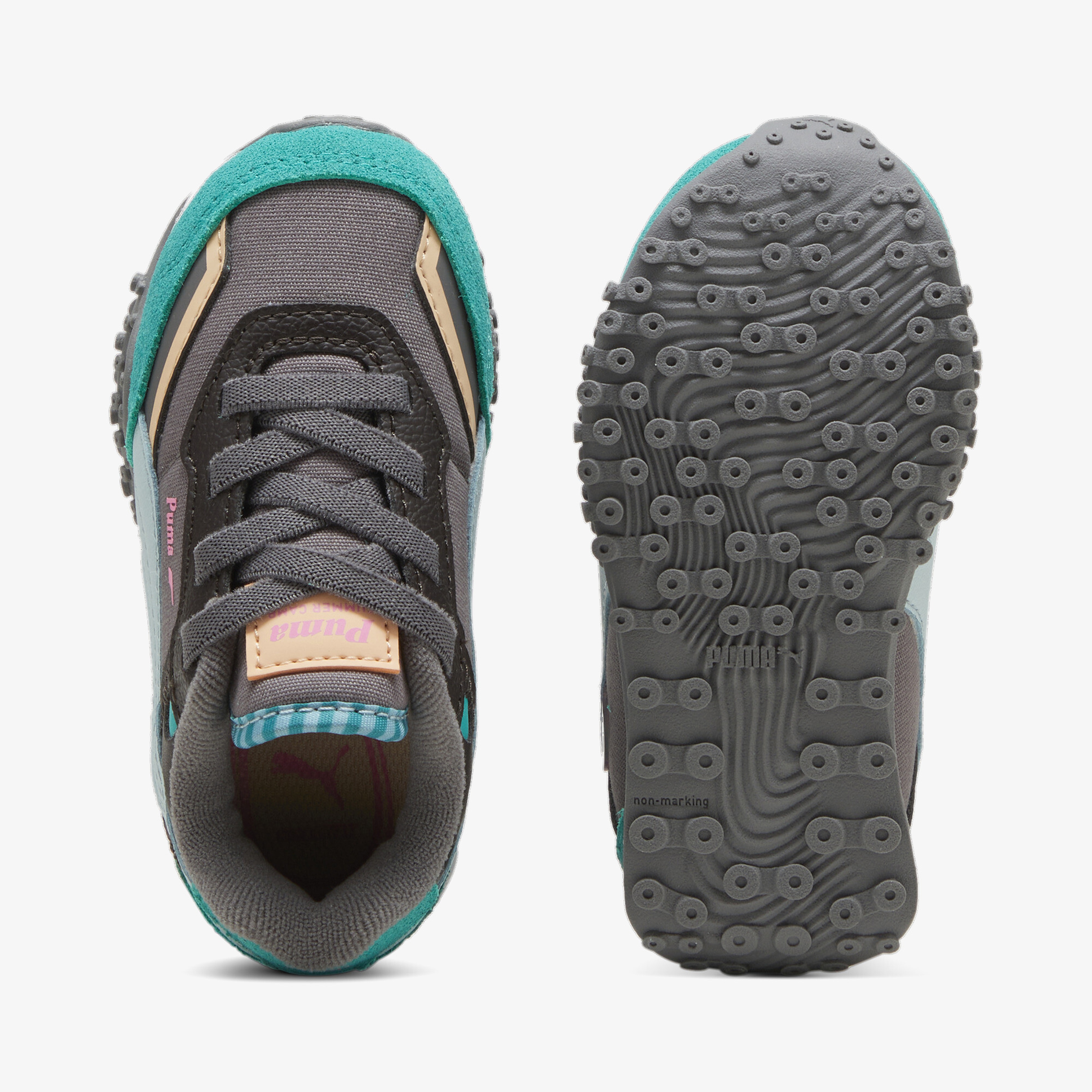 Puma Blktop Rider Summer Camp Ac Bebek Yeşil/Gri Spor Ayakkabı