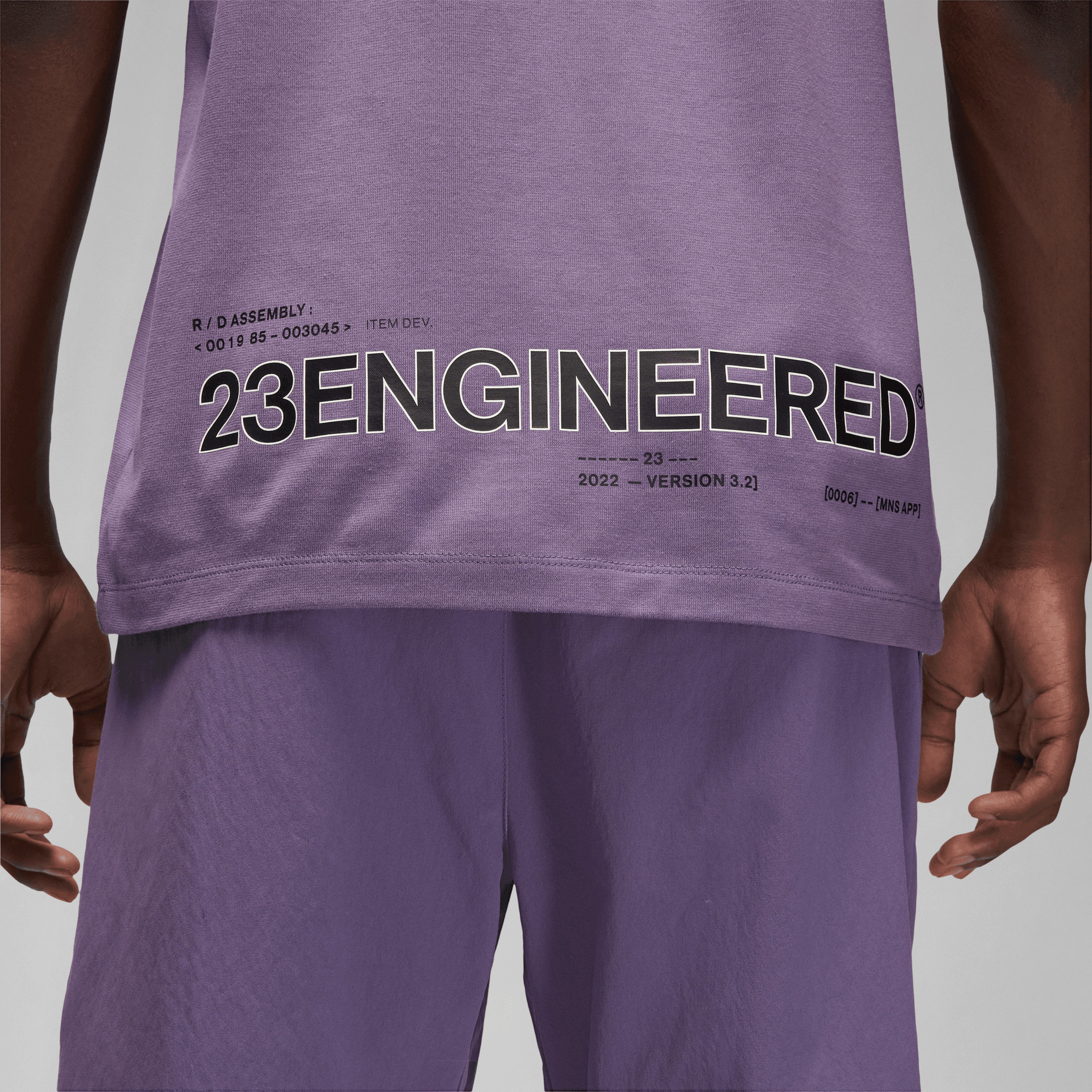 Jordan 23 Engineered Erkek Mor T-Shirt