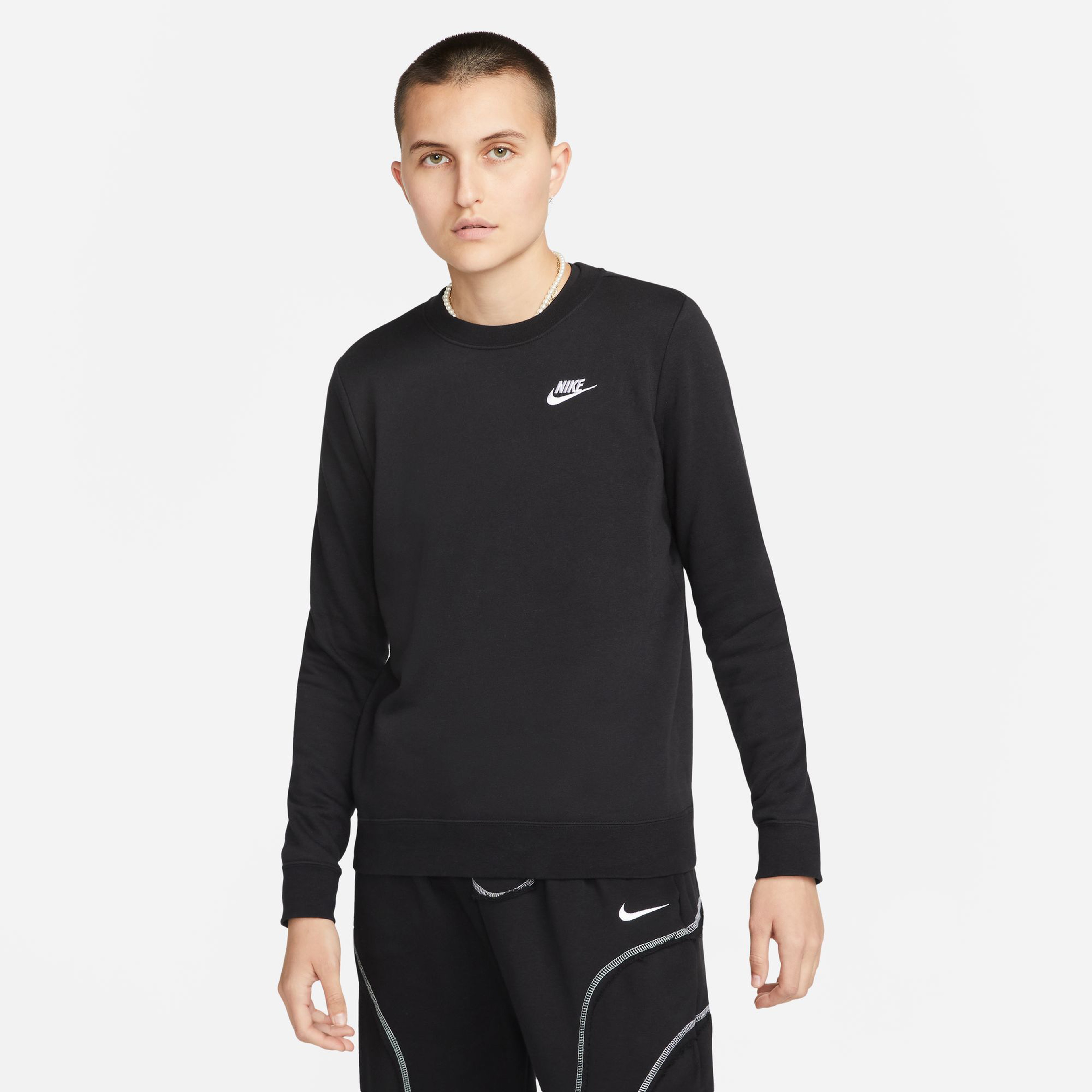 Nike Sportswear Club Fleece Kadın Siyah Günlük Sweatshirt