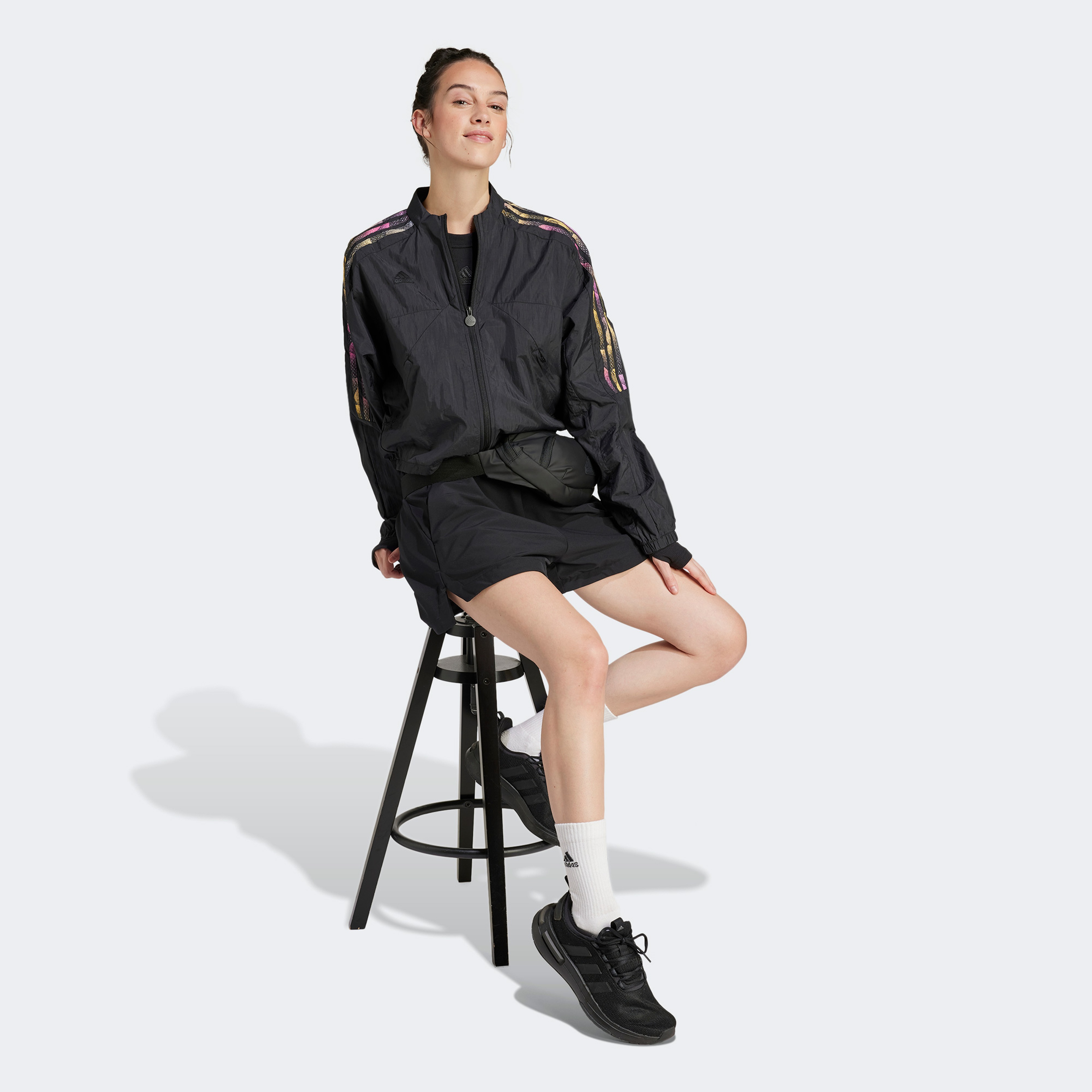 Adidas Kadın Siyah Eşofman Üstü