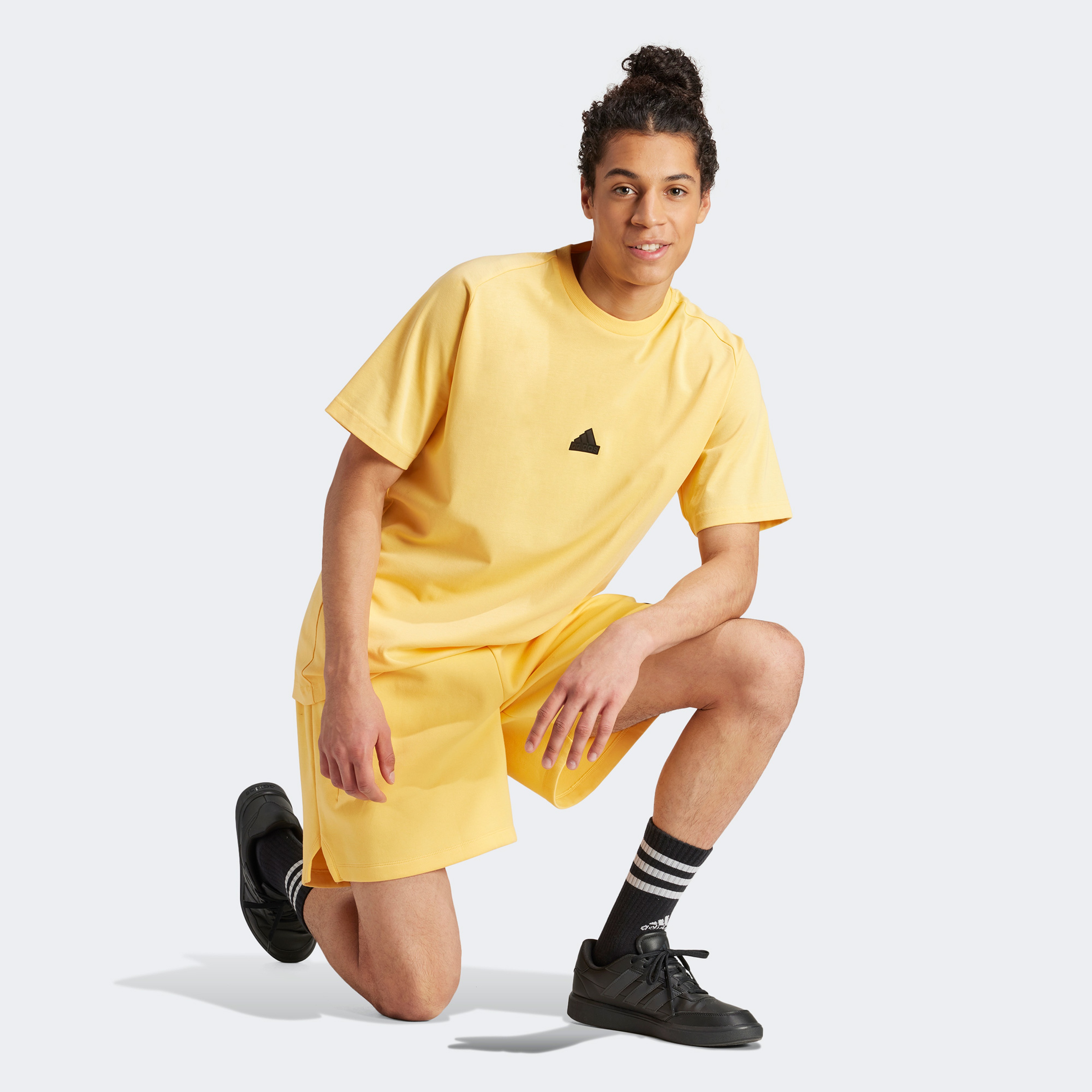 Adidas Erkek Sarı T-Shirt