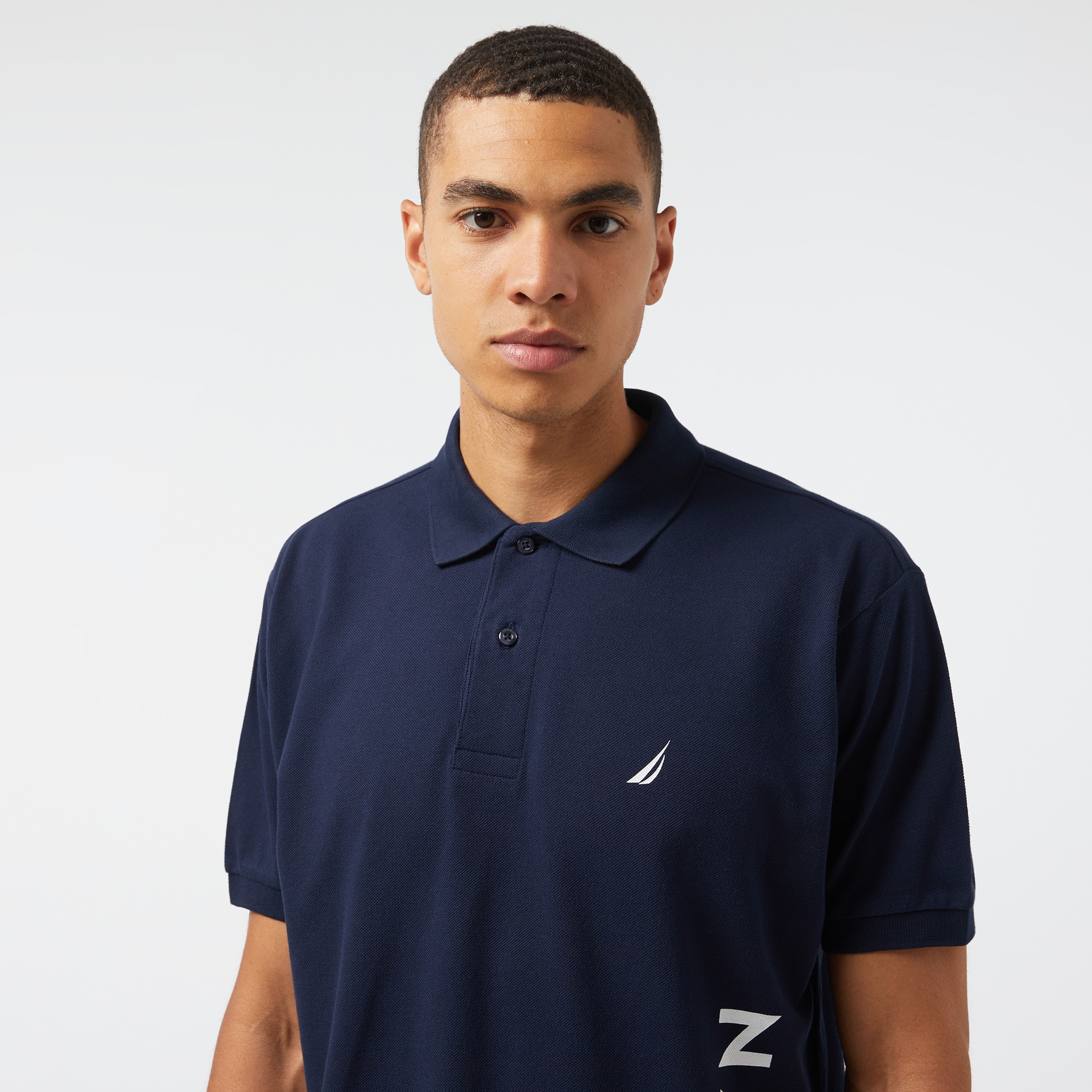 Nautica Erkek Lacivert Classic Fit Kısa Kollu Polo Yaka T-Shirt