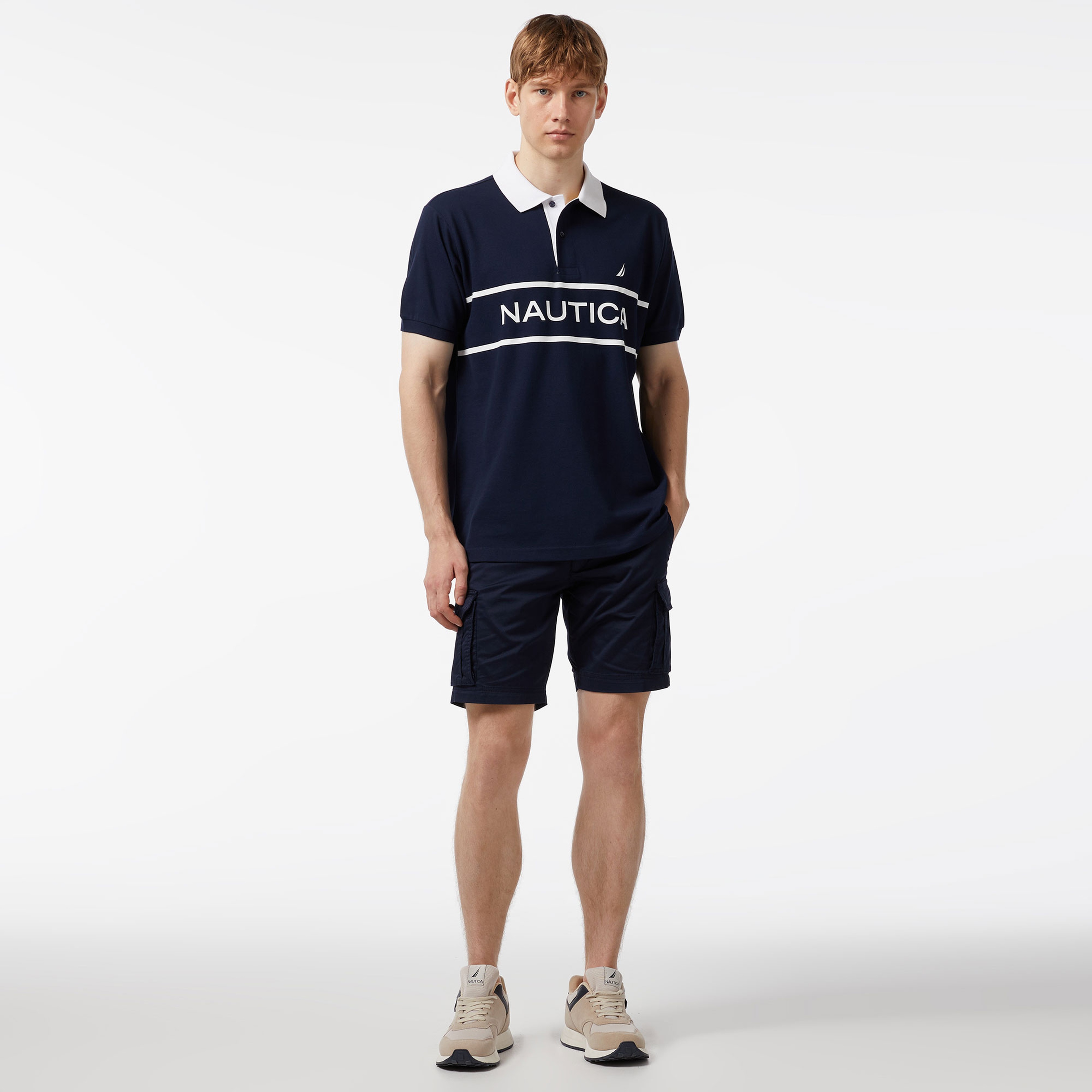 Nautica Erkek Lacivert Classic Fit Kısa Kollu Polo