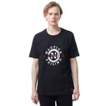 Nautica Erkek Siyah Standart Fit Kısa Kollu Baskılı T-Shirt
