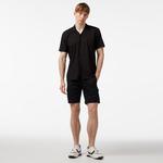 Nautica Erkek Siyah Oversize Kısa Kollu Keten Gömlek