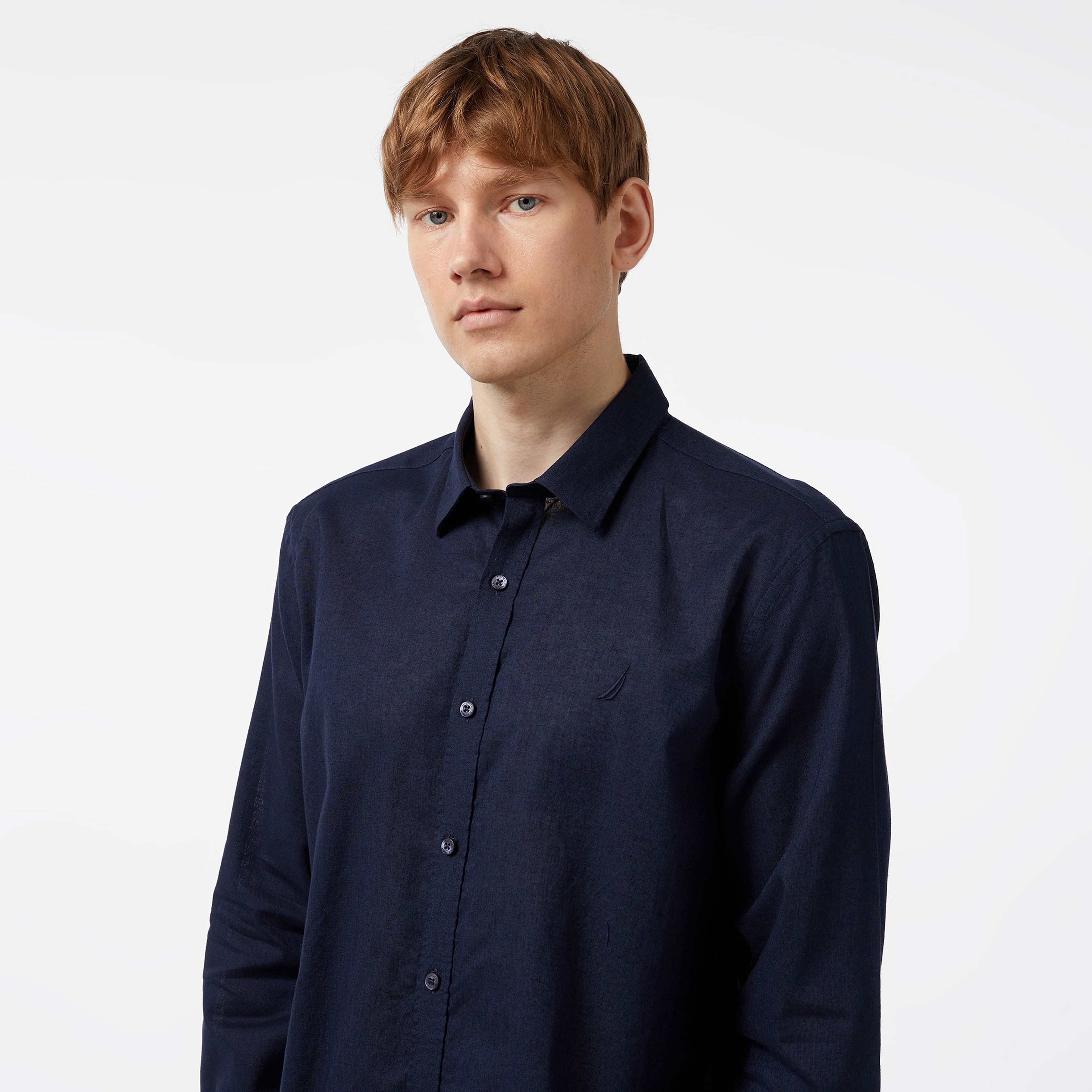 Nautica Erkek Lacivert Classic Fit Gömlek