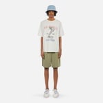 ERKEK BASKILI BİSİKLET YAKA BEYAZ  T-SHIRT