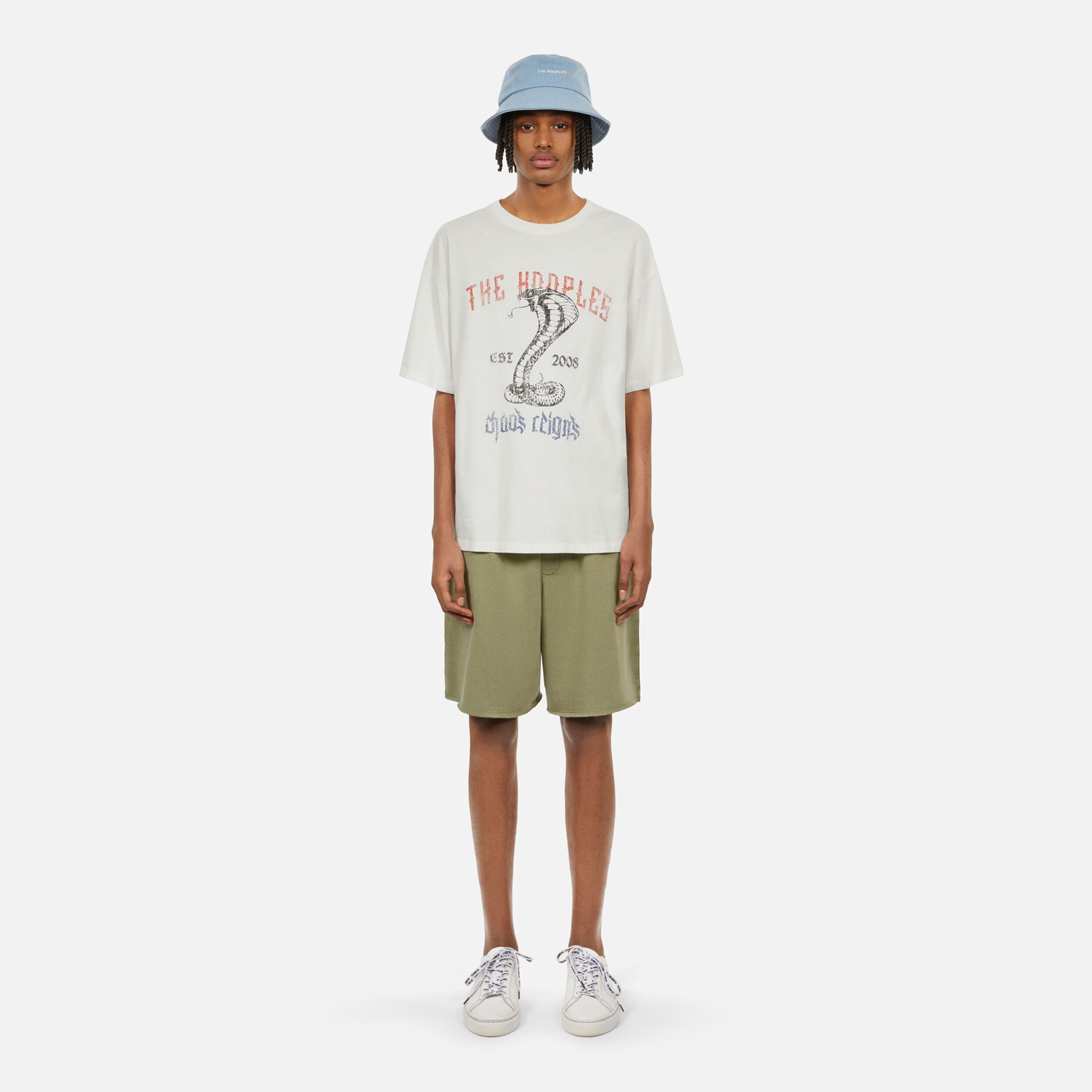 ERKEK BASKILI BİSİKLET YAKA BEYAZ T-SHIRT