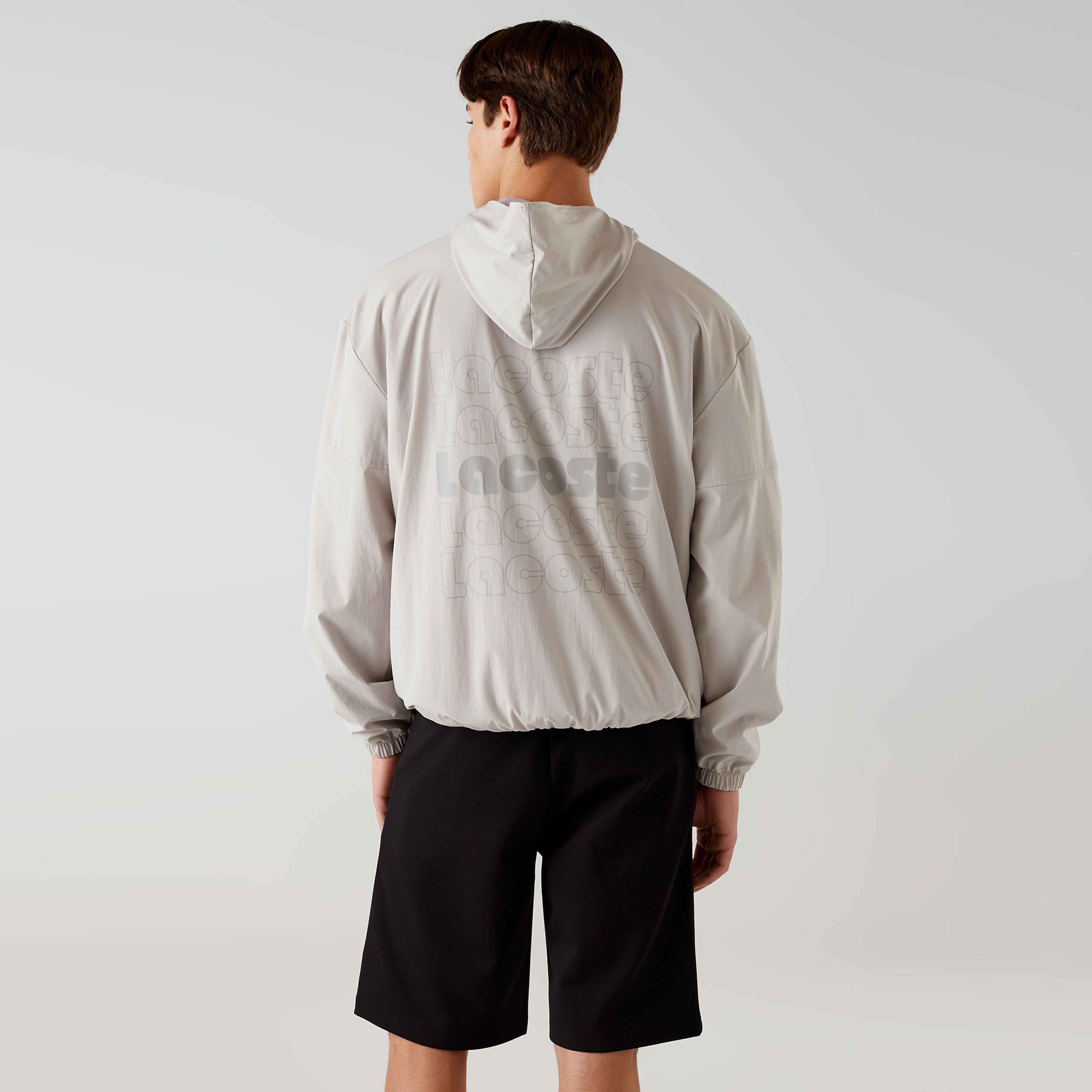 Lacoste x House of SuperStep Erkek Gri Ceket