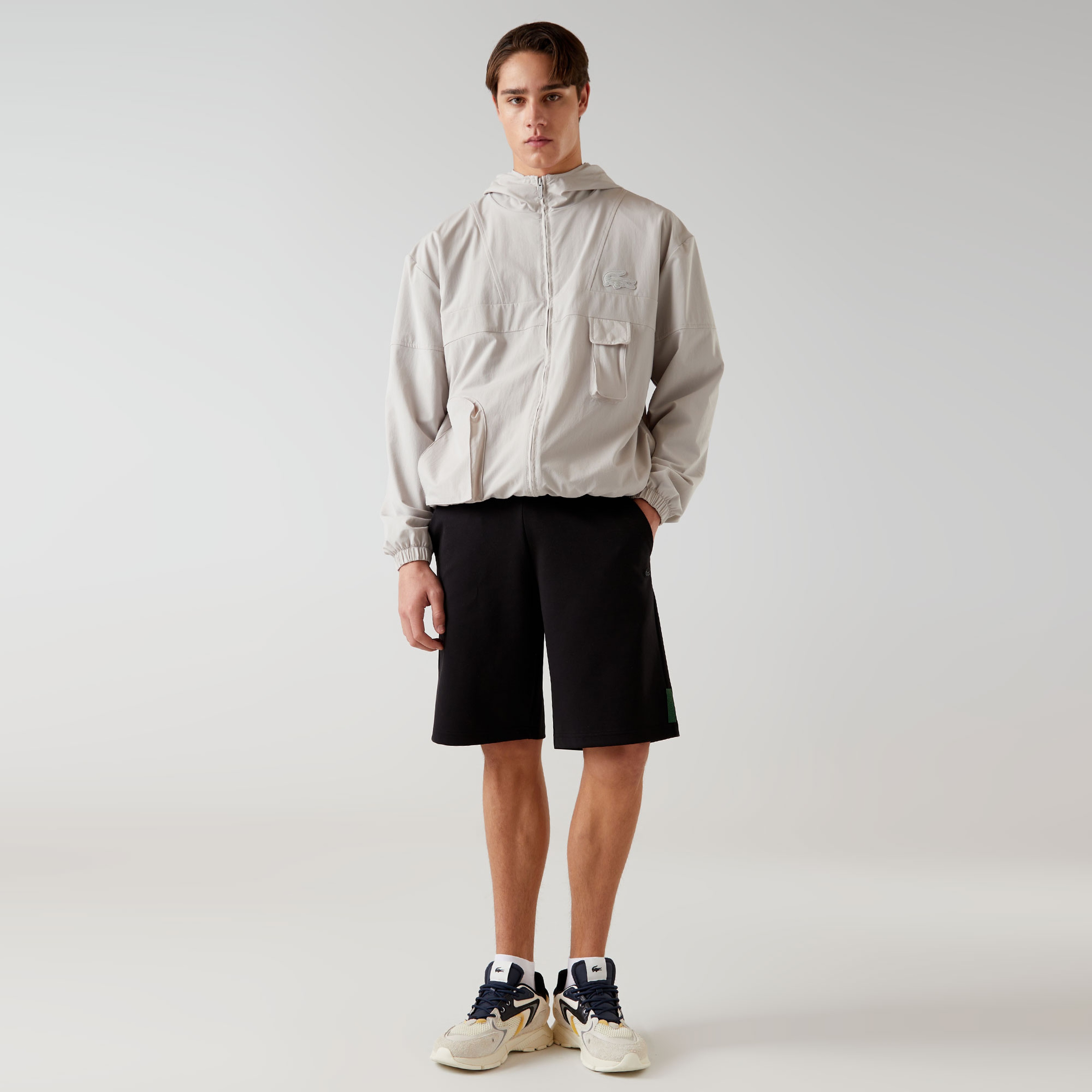 Lacoste x House of SuperStep Erkek Gri Ceket