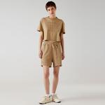 Lacoste x House of SuperStep Kadın Kahverengi Şort