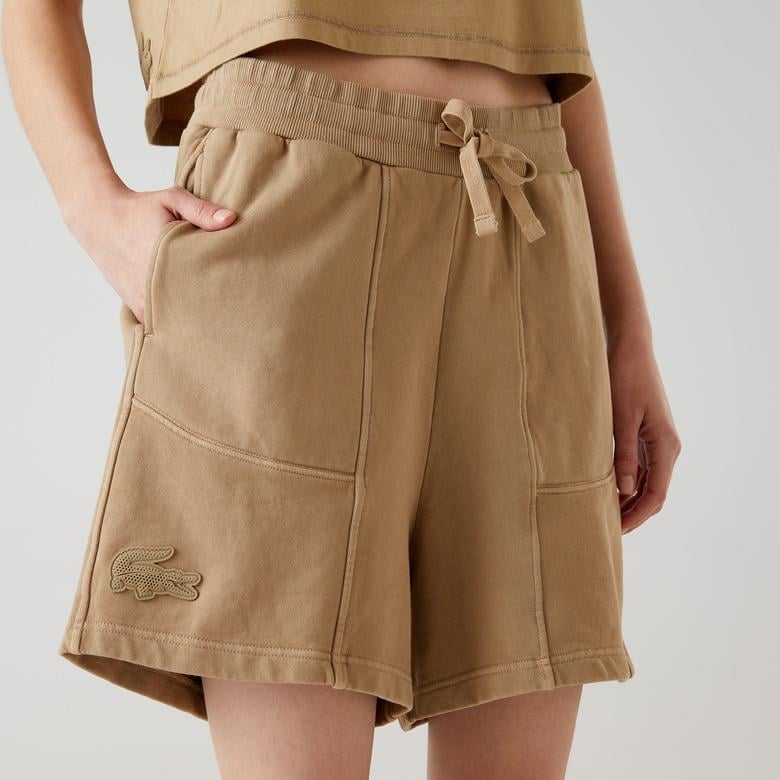 Lacoste x House of SuperStep Kadın Kahverengi Şort