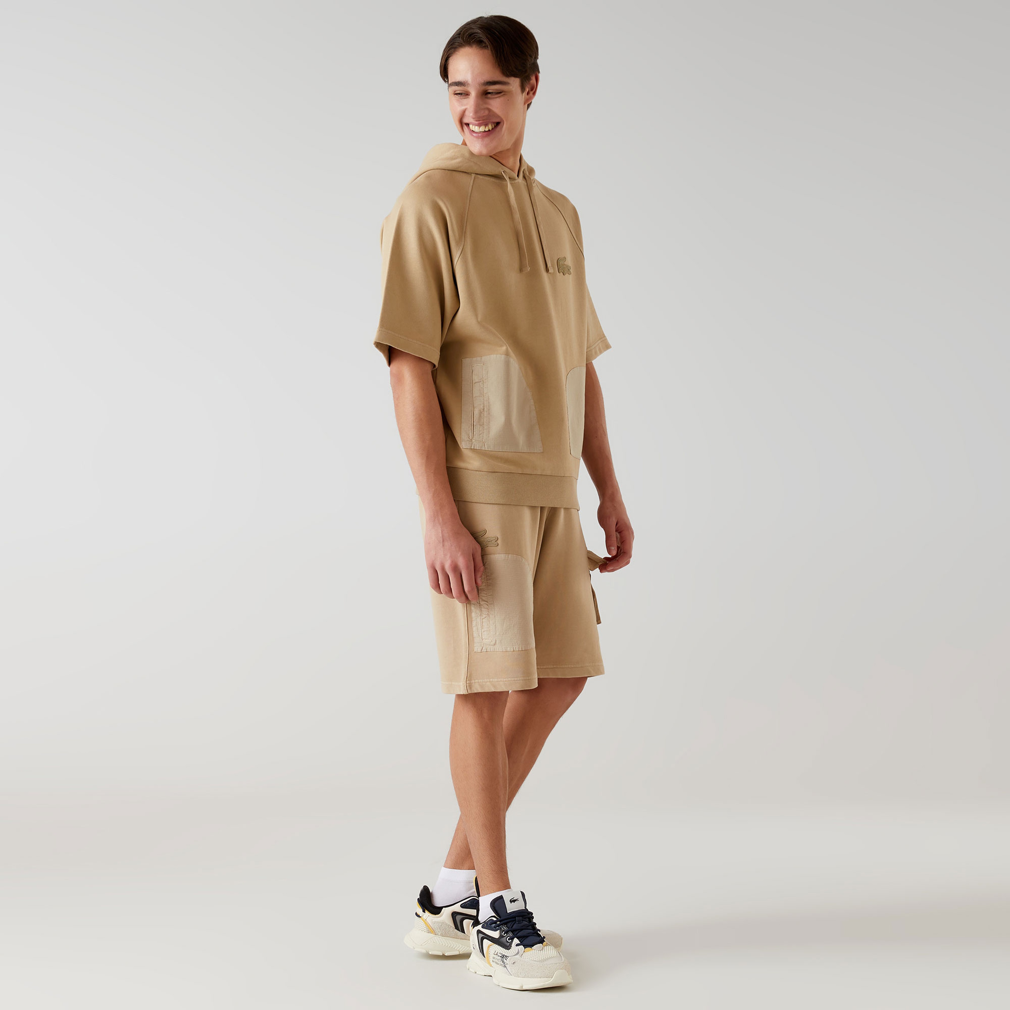 Lacoste x House of SuperStep Erkek Kahverengi Şort