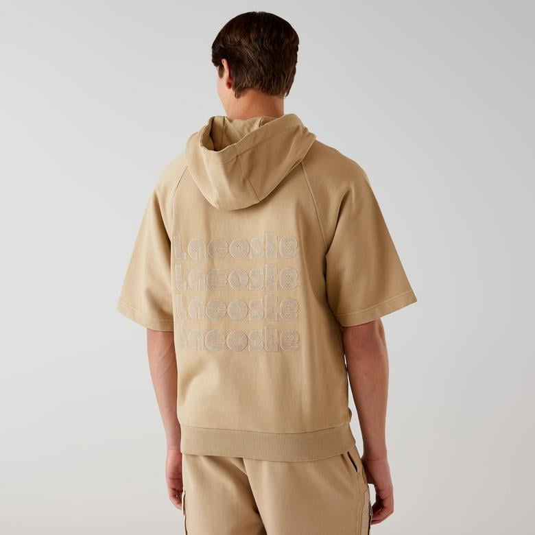 Lacoste x House of SuperStep Erkek Kahverengi Hoodie