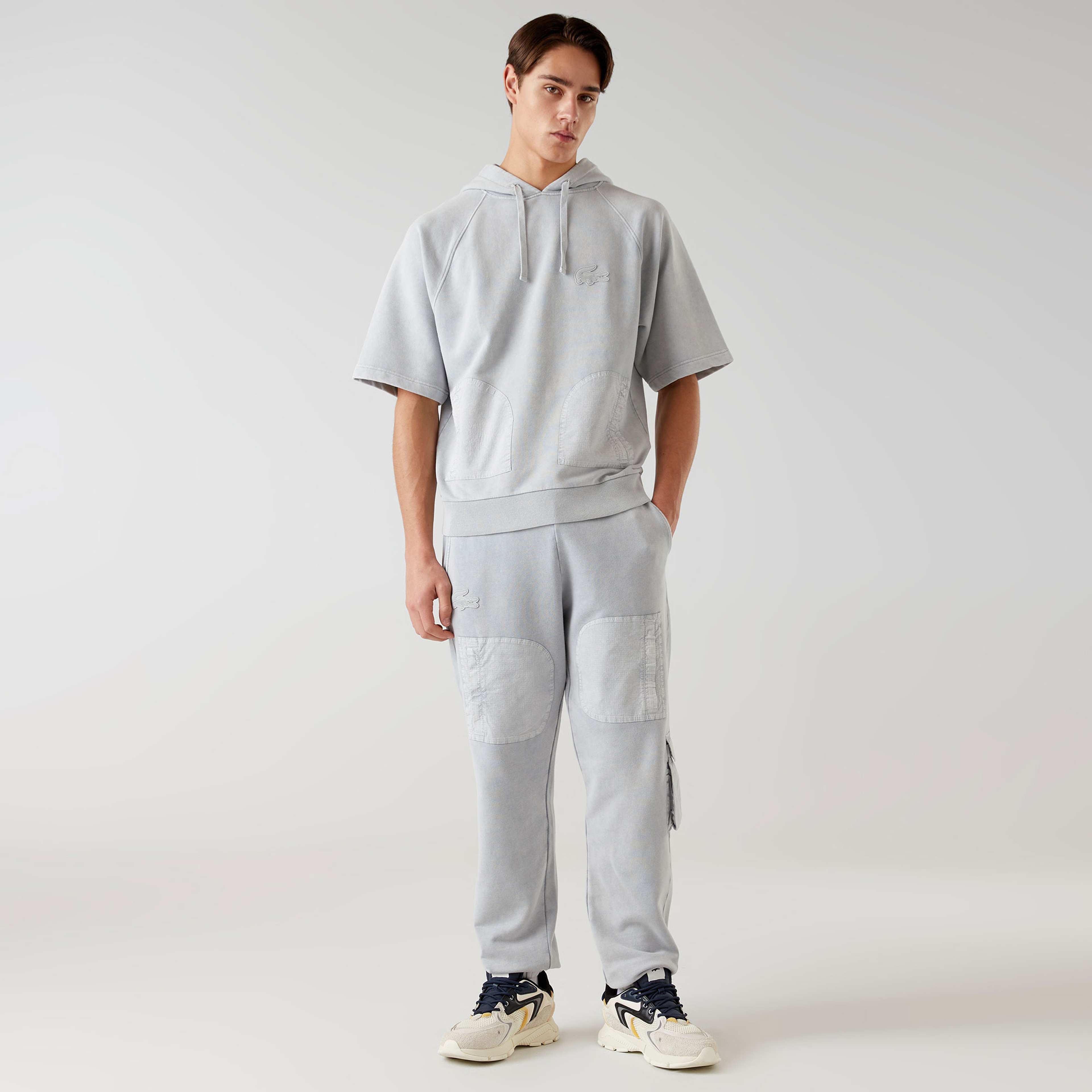 Lacoste x House of SuperStep Erkek Gri Hoodie