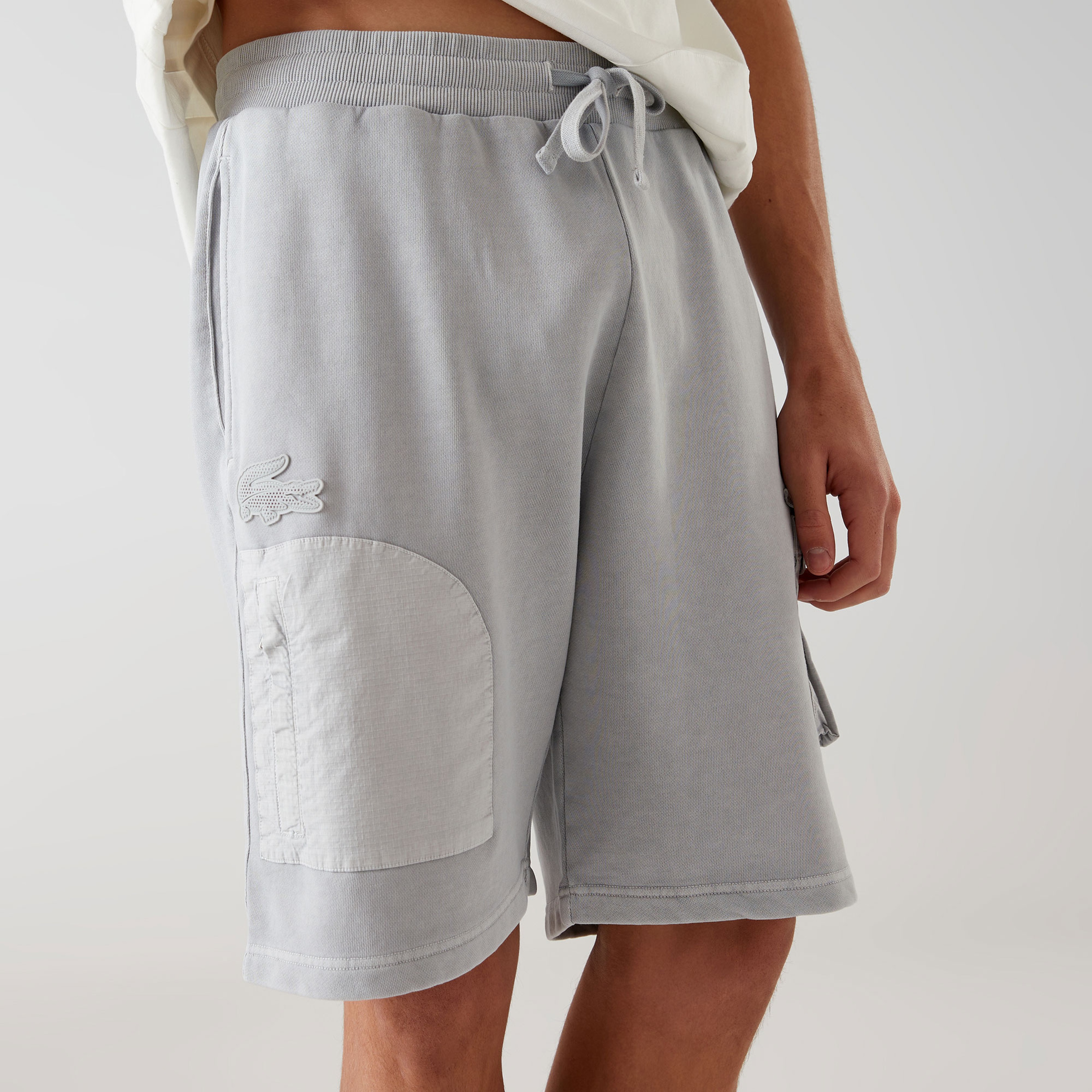 Lacoste x House of SuperStep Erkek Gri Şort