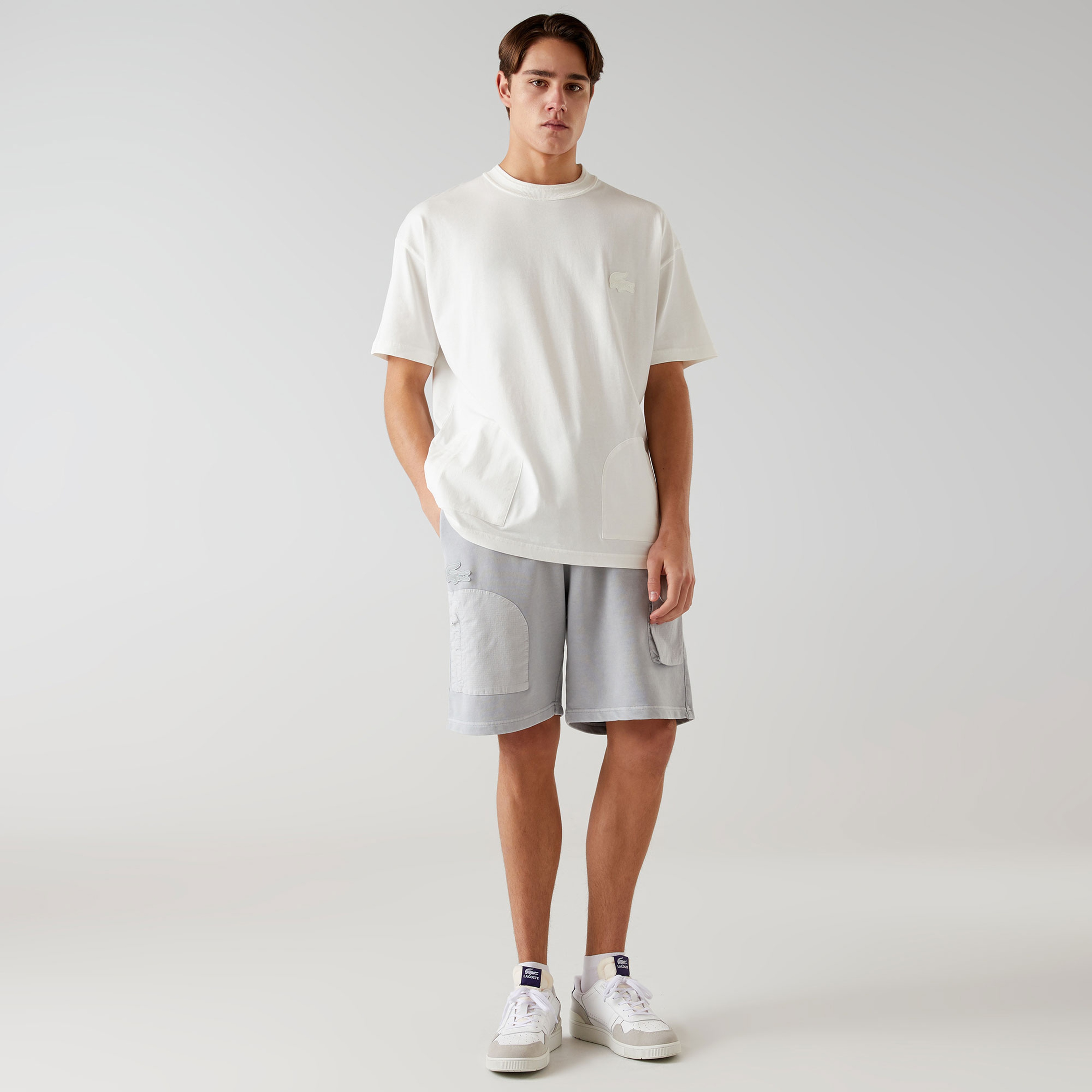 Lacoste x House of SuperStep Erkek Gri Şort