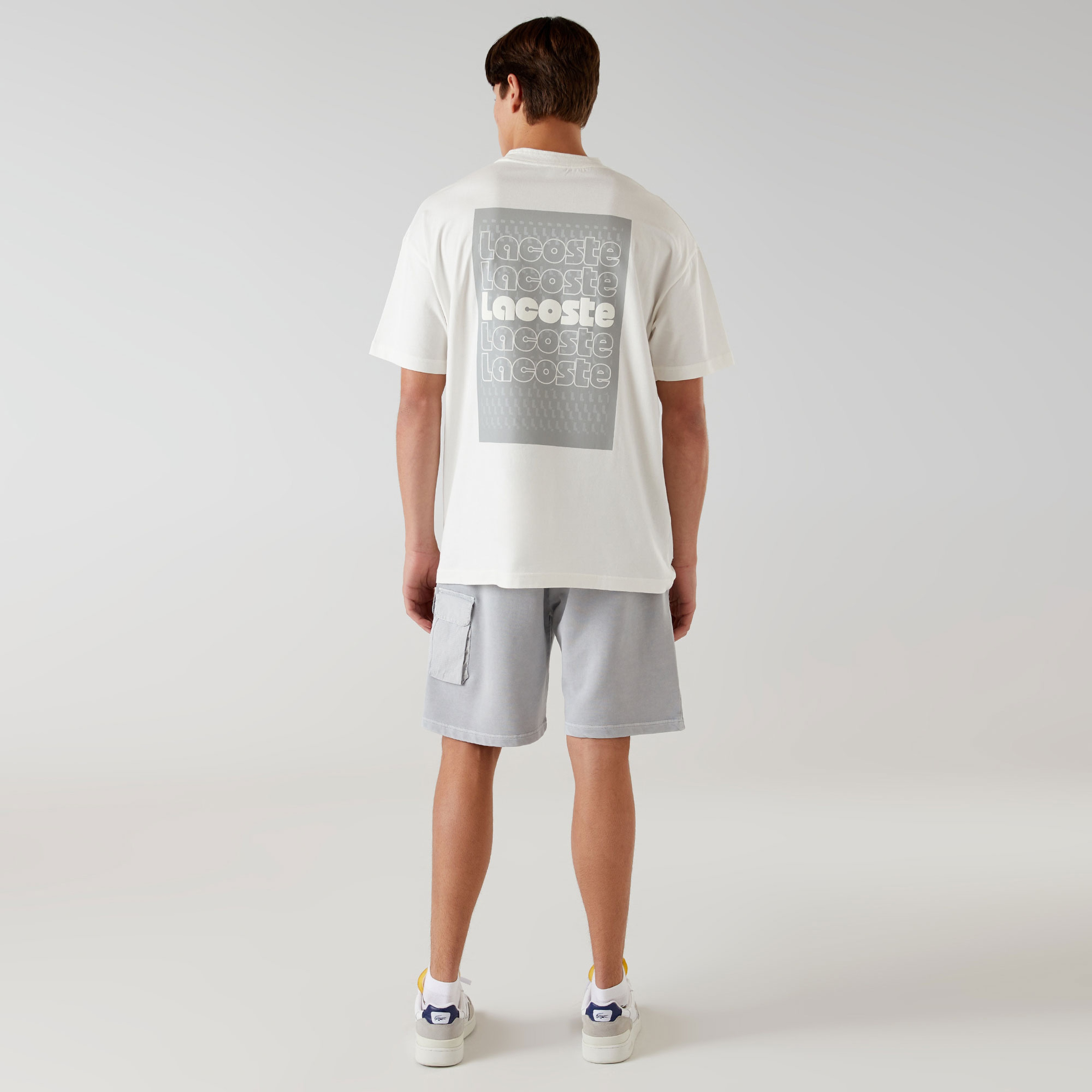 Lacoste x House of SuperStep Erkek Gri Şort