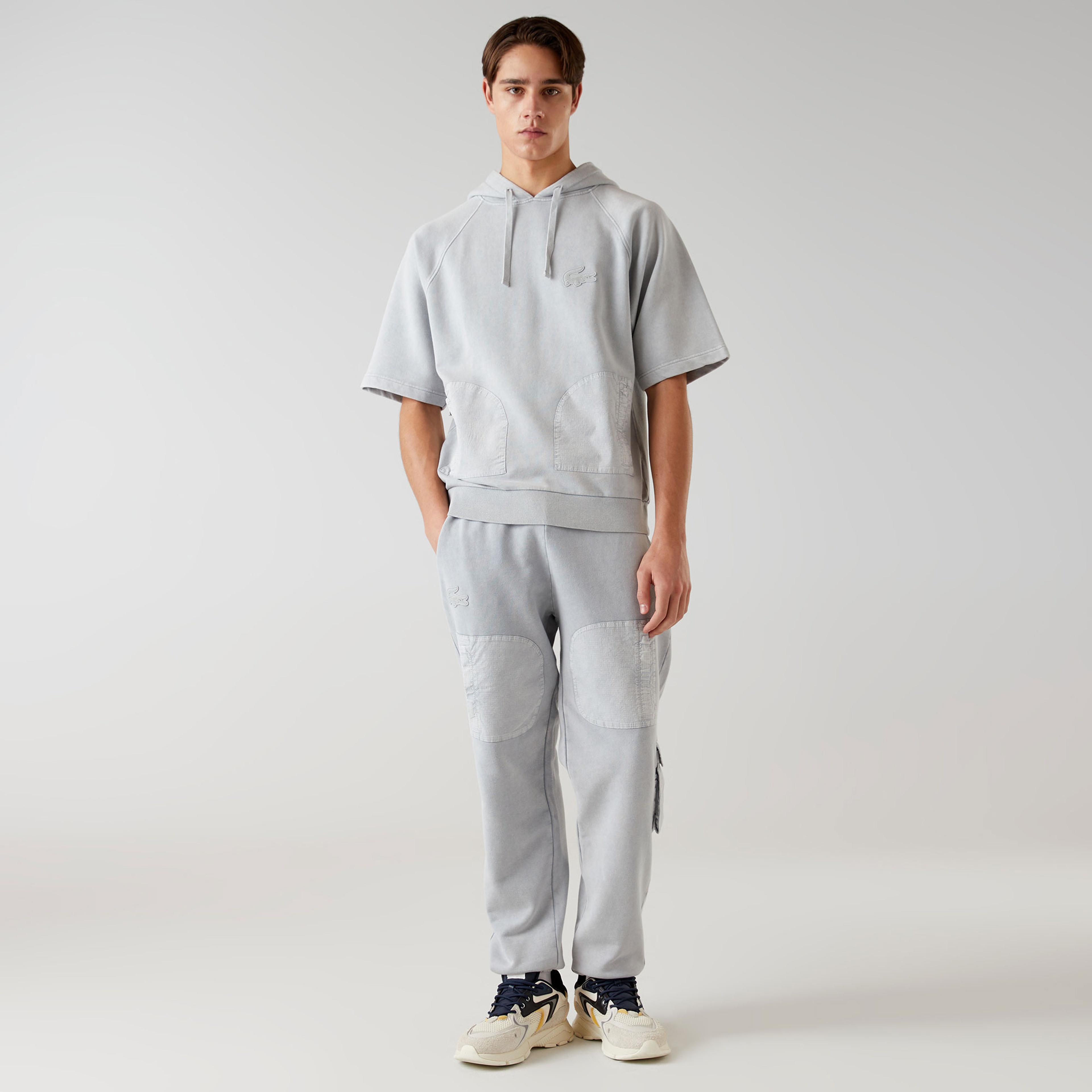 Lacoste x House of SuperStep Erkek Gri Eşofman Altı