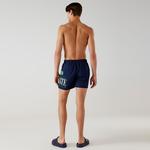 Lacoste Baskılı Erkek Lacivert Deniz Şortu