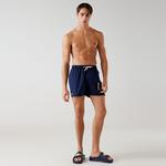 Lacoste Baskılı Erkek Lacivert Deniz Şortu