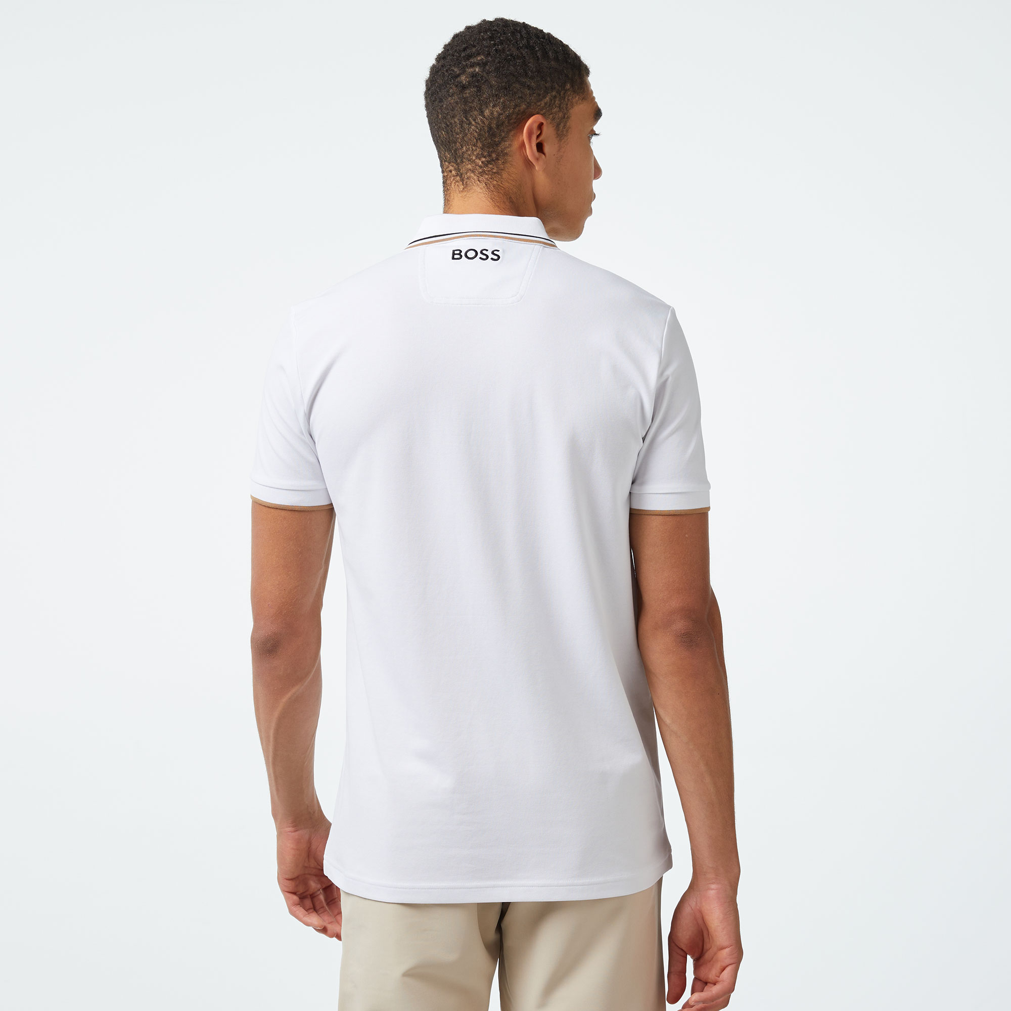 Boss Erkek Beyaz Polo