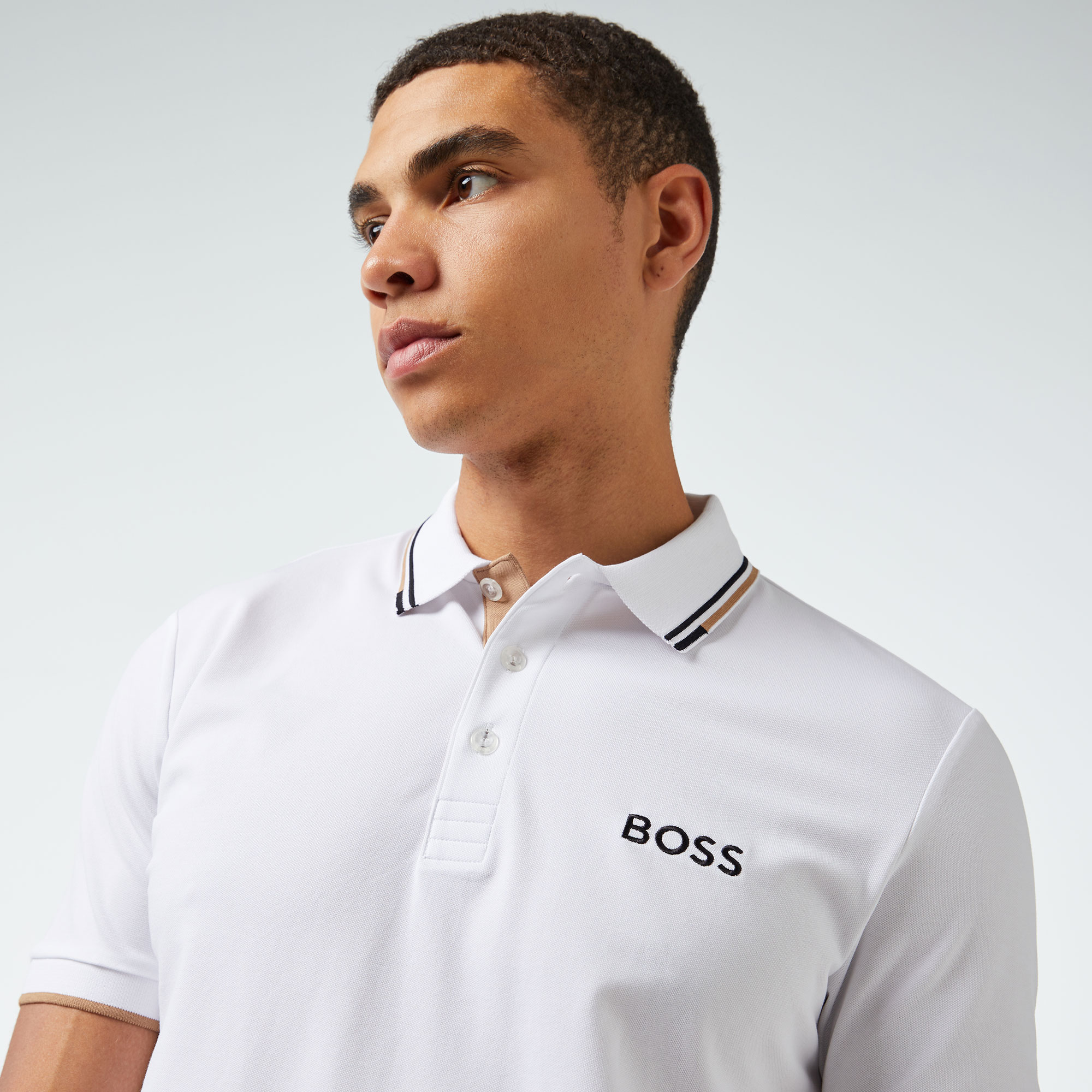 Boss Erkek Beyaz Polo