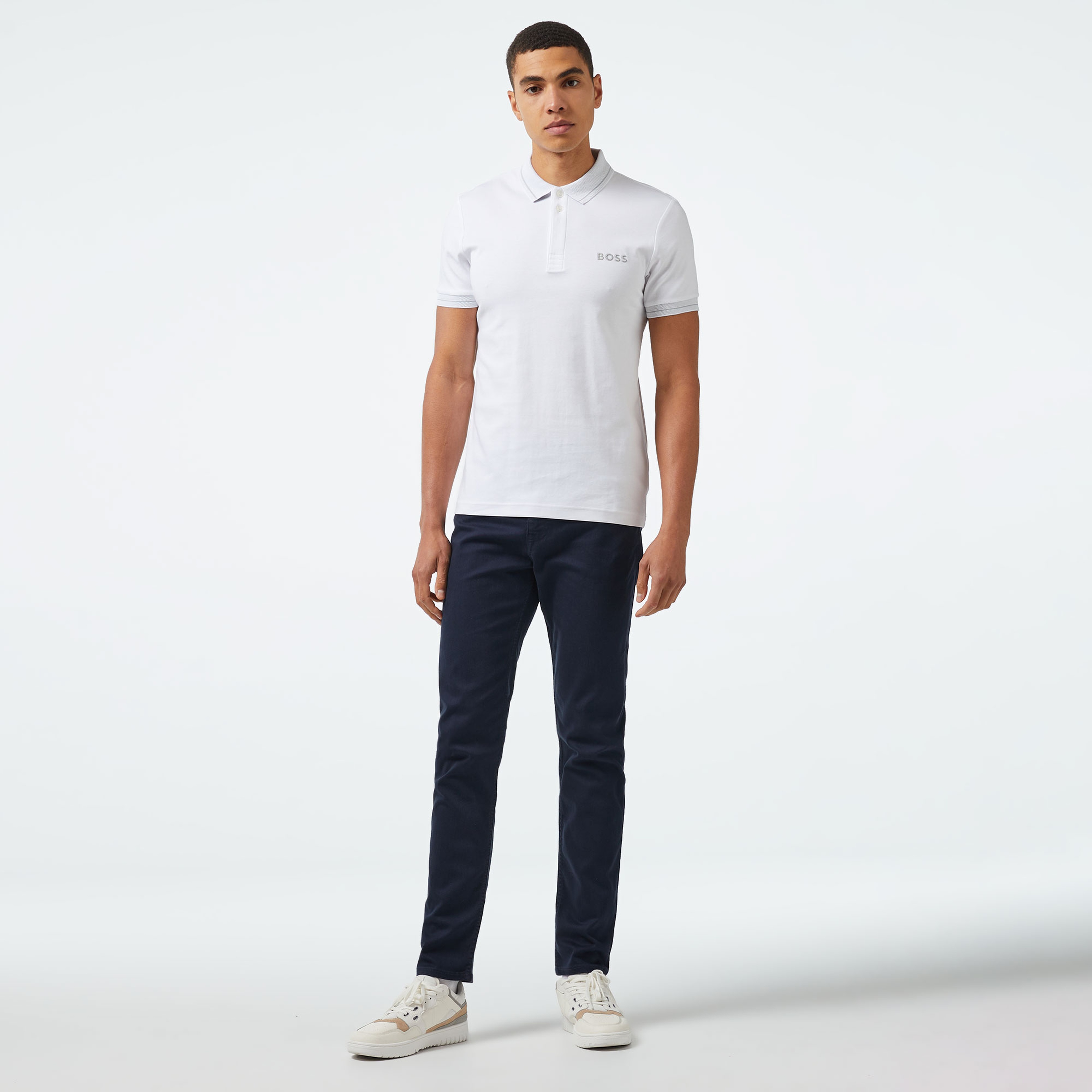 Boss Erkek Beyaz Polo