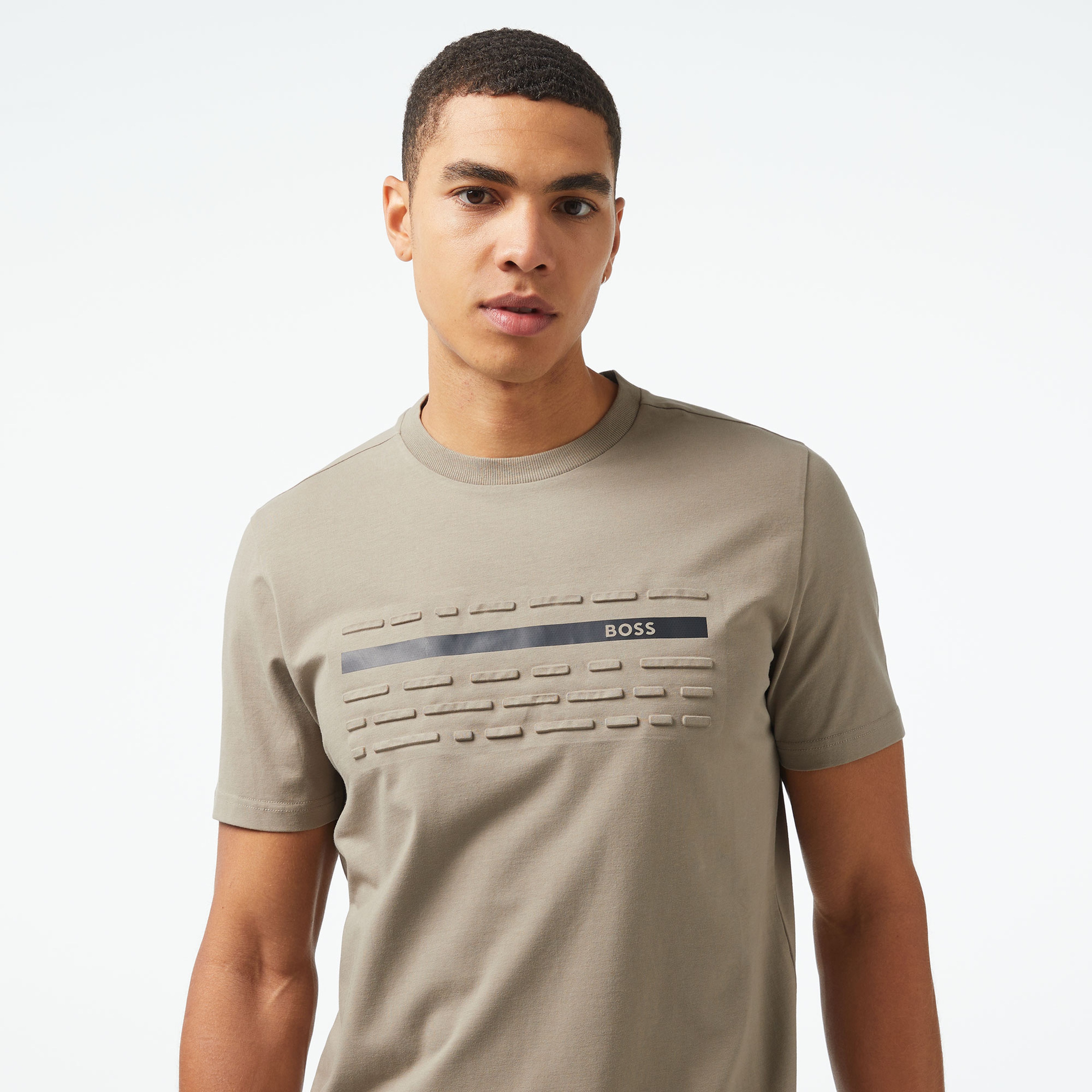 Boss Erkek Bej T-Shirt