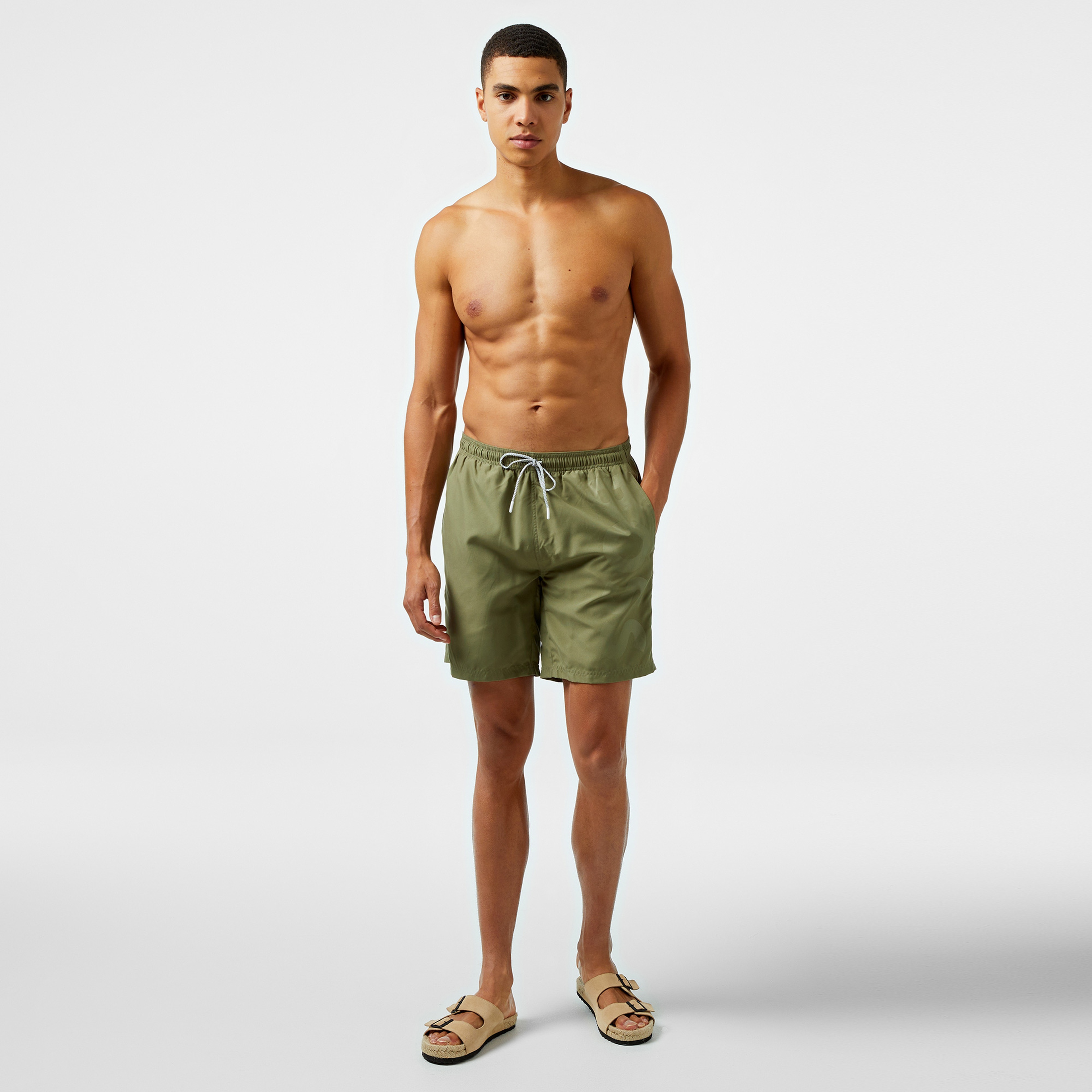 Boss Erkek Yeşil Mayo Şort