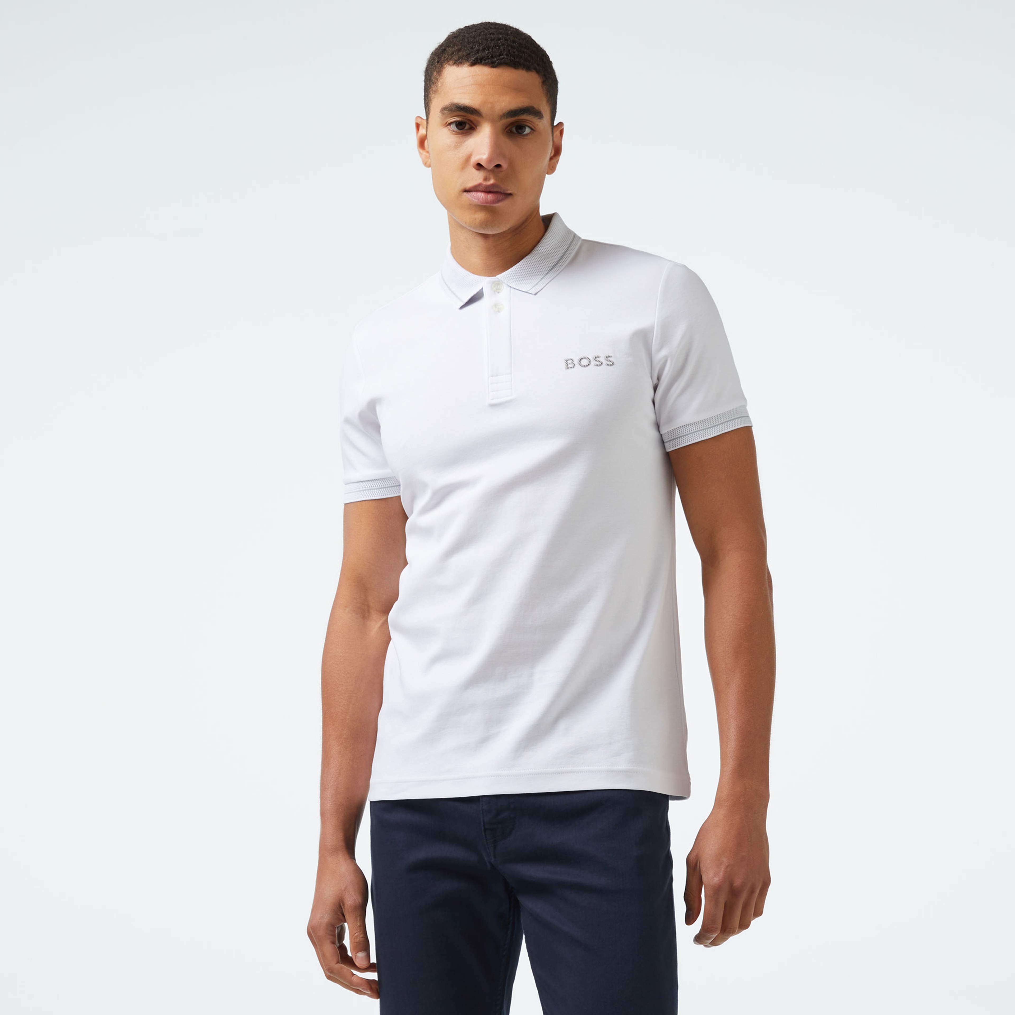 Boss Erkek Beyaz Polo