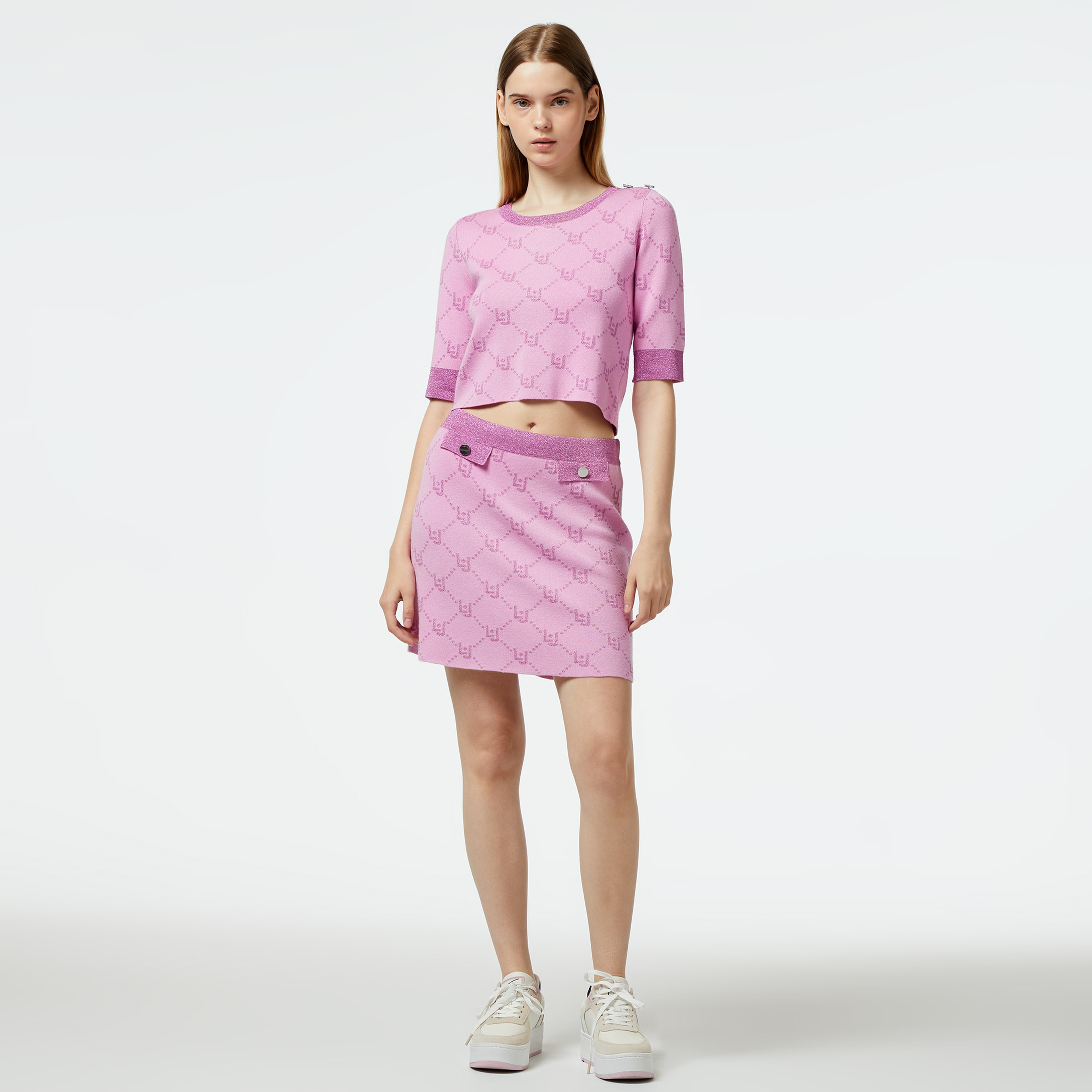 Liu Jo Kadın Pembe Etek