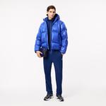 Erkek Regular Fit Çizgili Koyu Mavi Eşofman Altı