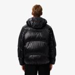 Erkek Relaxed Fit Kapüşonlu Siyah Mont