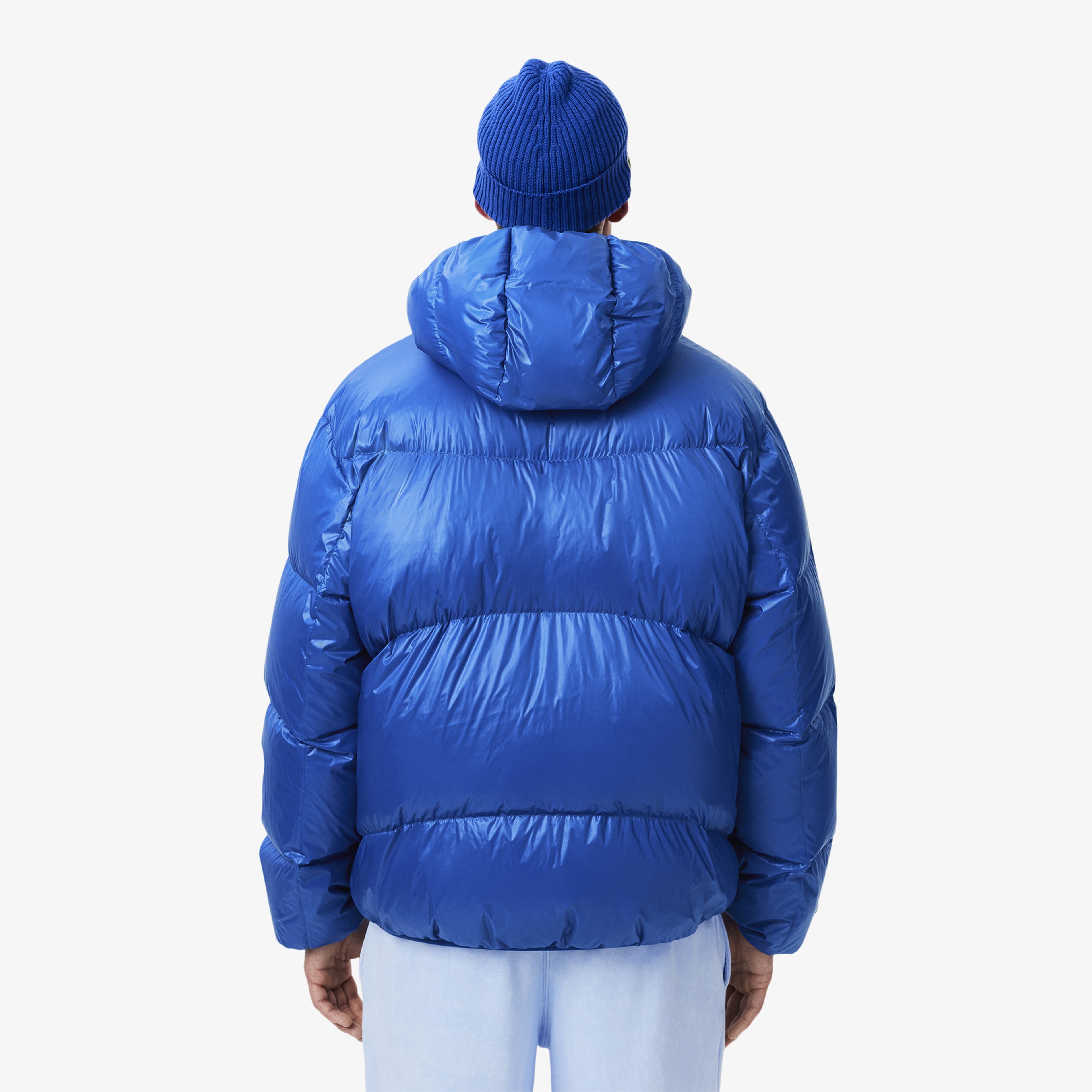 Erkek Relaxed Fit Kapüşonlu Mavi Mont