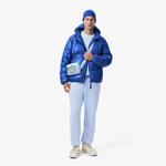 Erkek Relaxed Fit Kapüşonlu Mavi Mont