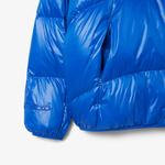 Erkek Relaxed Fit Kapüşonlu Mavi Mont