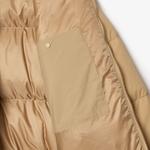 Kadın Relaxed Fit Kapüşonlu Kahverengi Şişme Mont