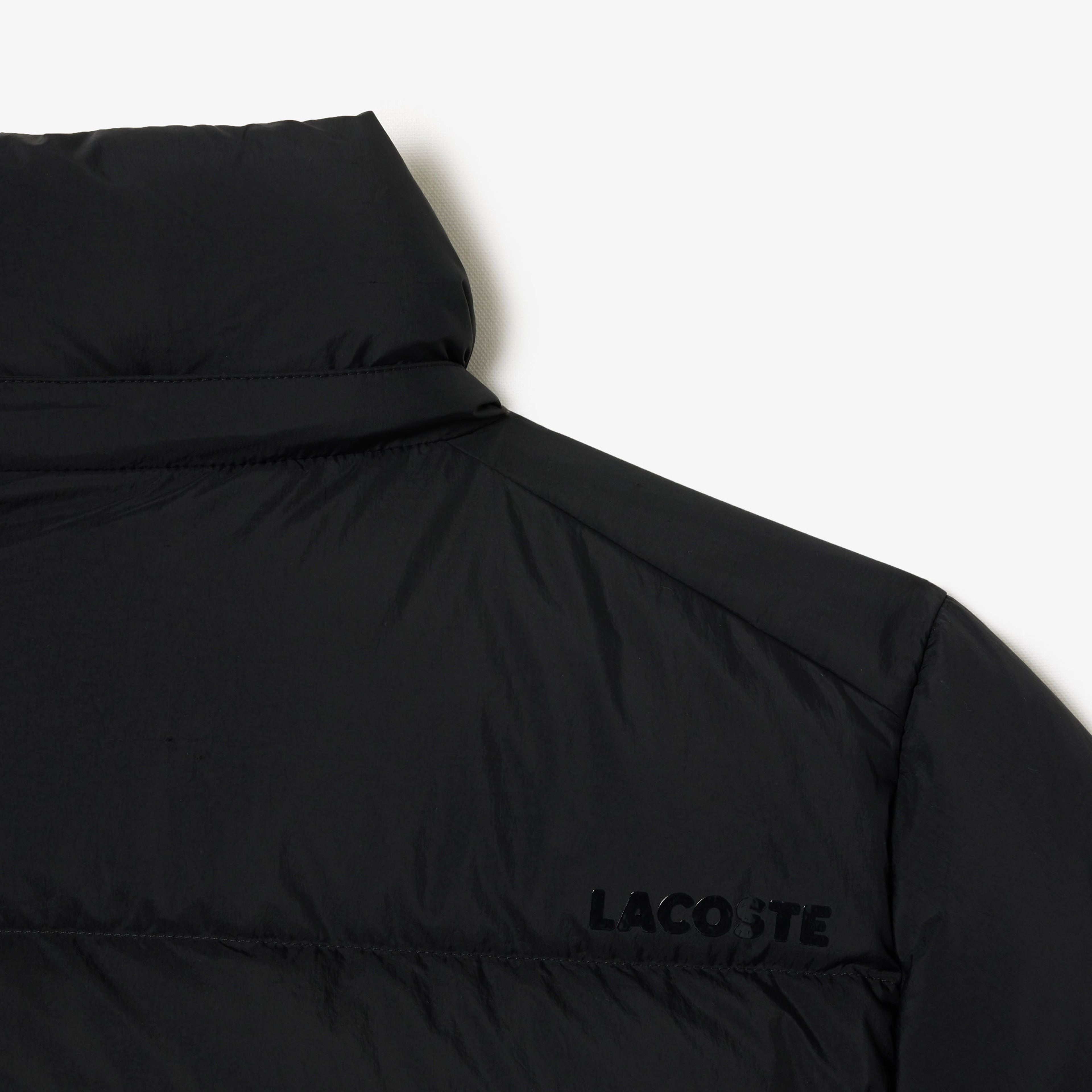 Kadın Relaxed Fit Kapüşonlu Siyah Şişme Mont