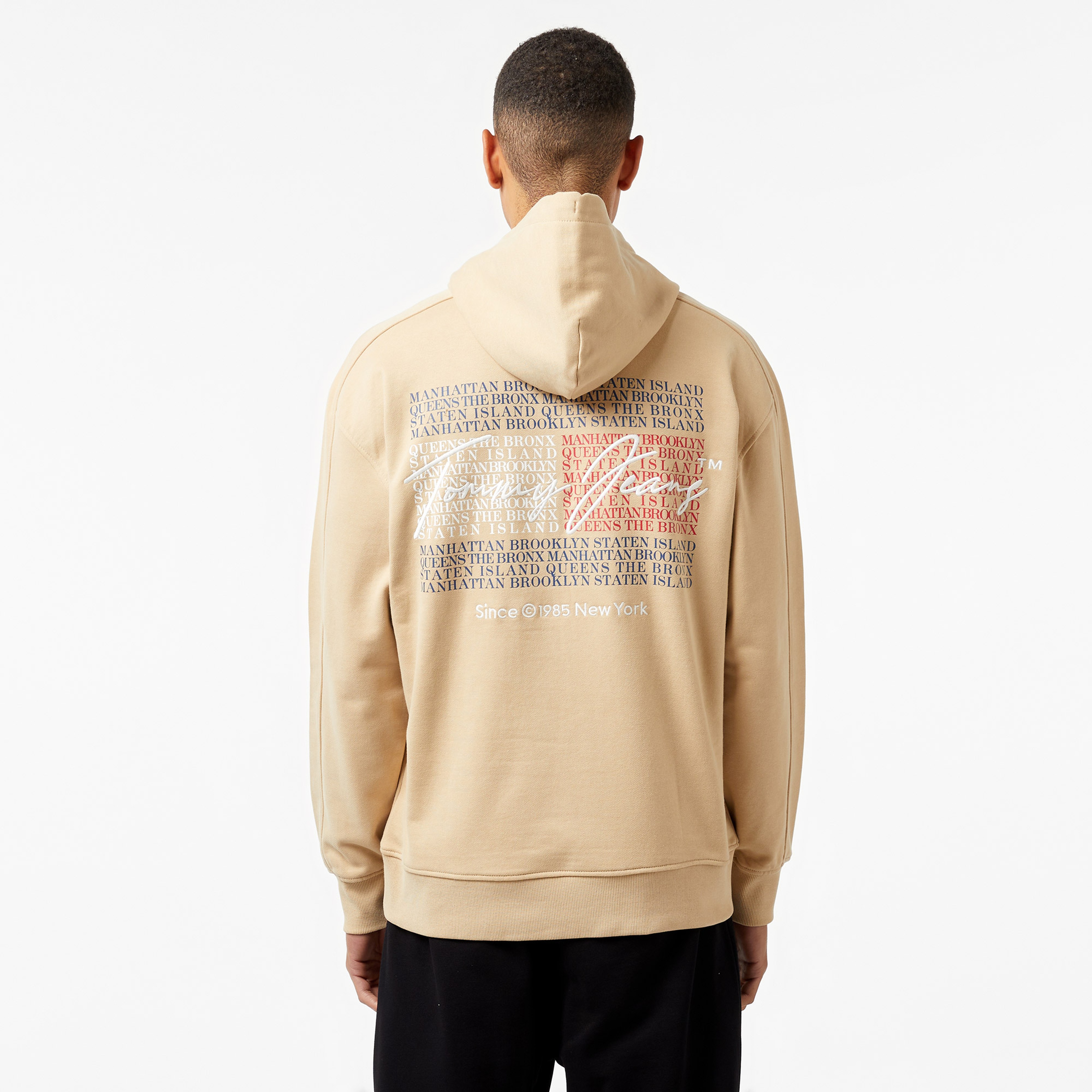Tommy Jeans Reg Vintage Dna Erkek Bej Sweatshirt