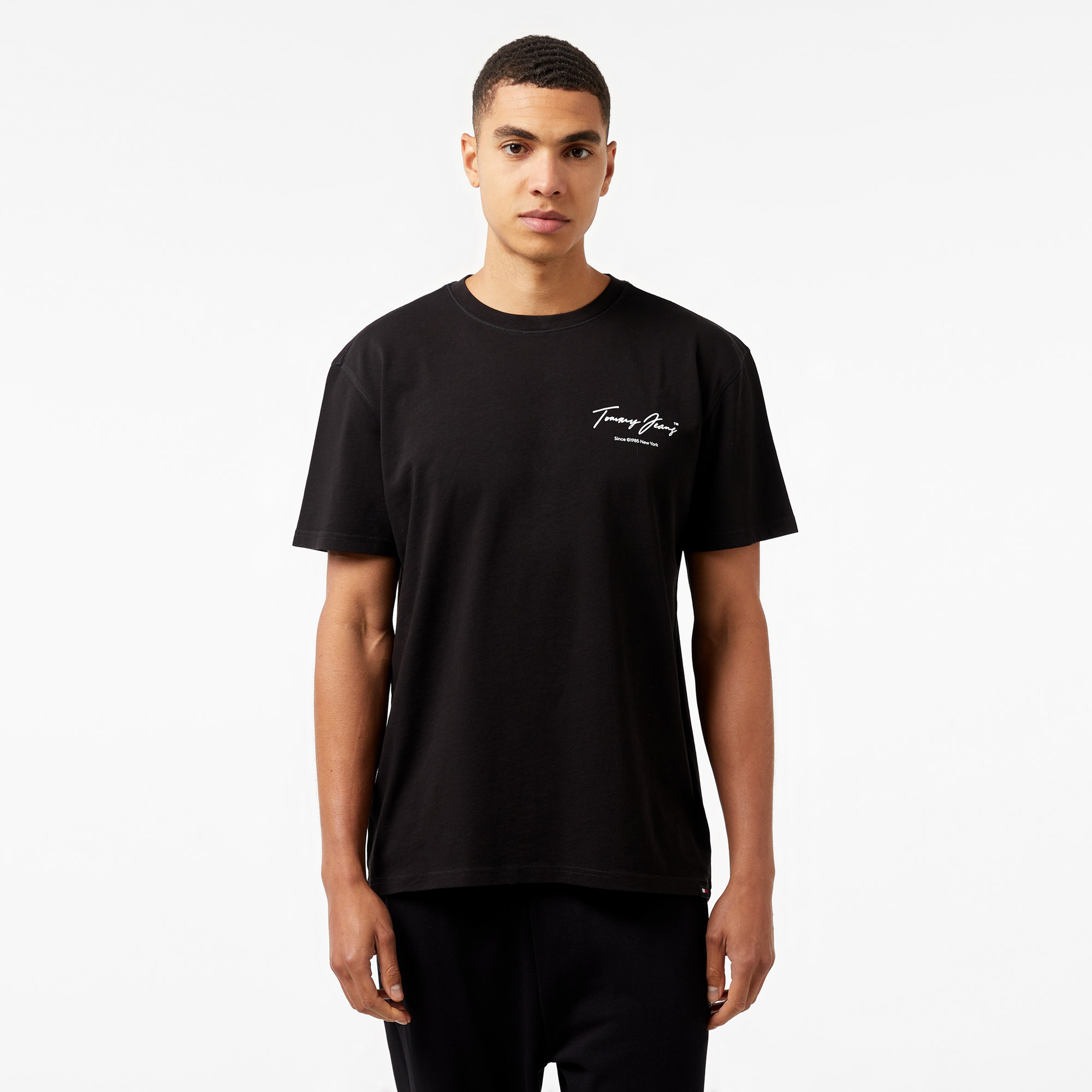 Tommy Jeans Reg Vintage Dna Erkek Siyah T-Shirt