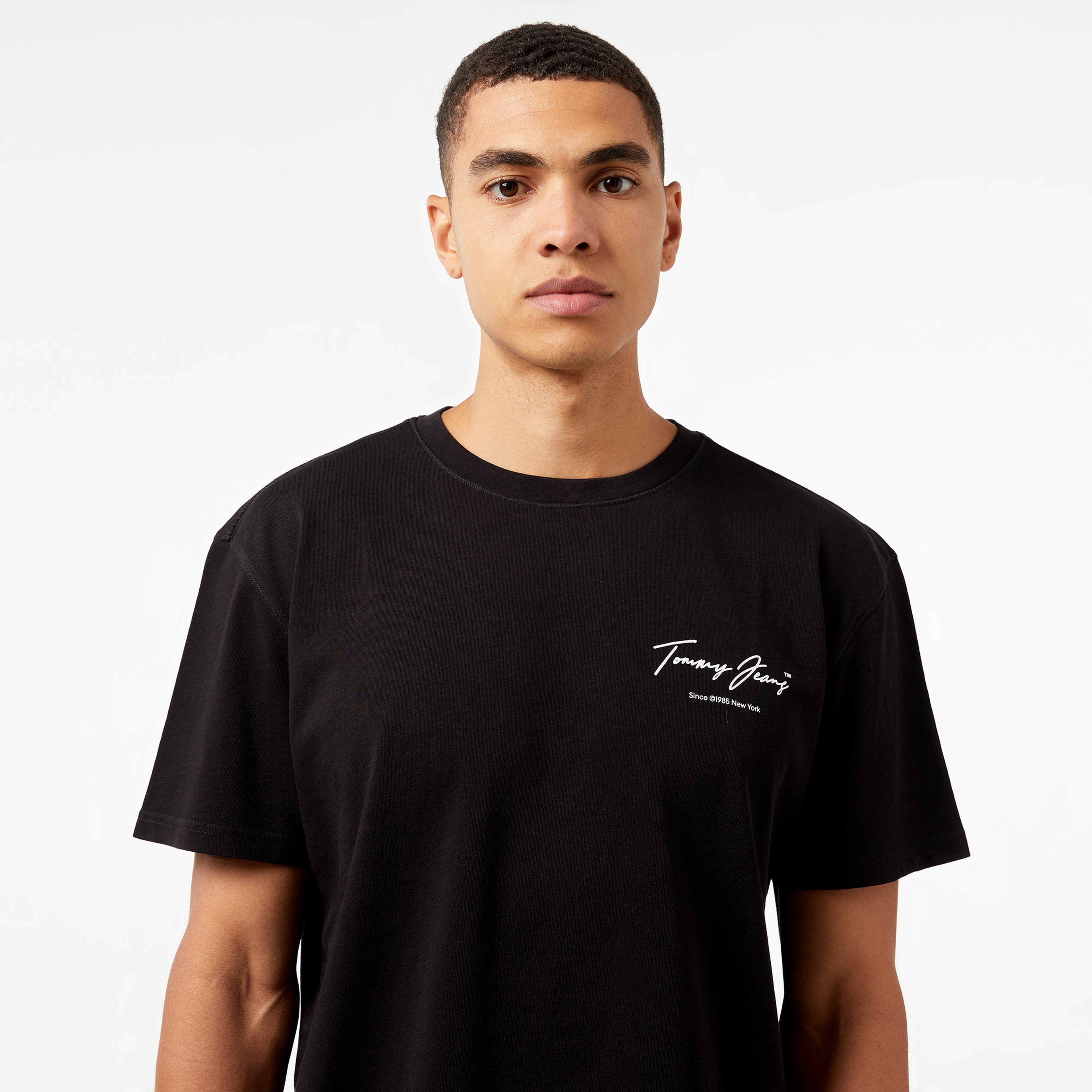 Tommy Jeans Reg Vintage Dna Erkek Siyah T-Shirt