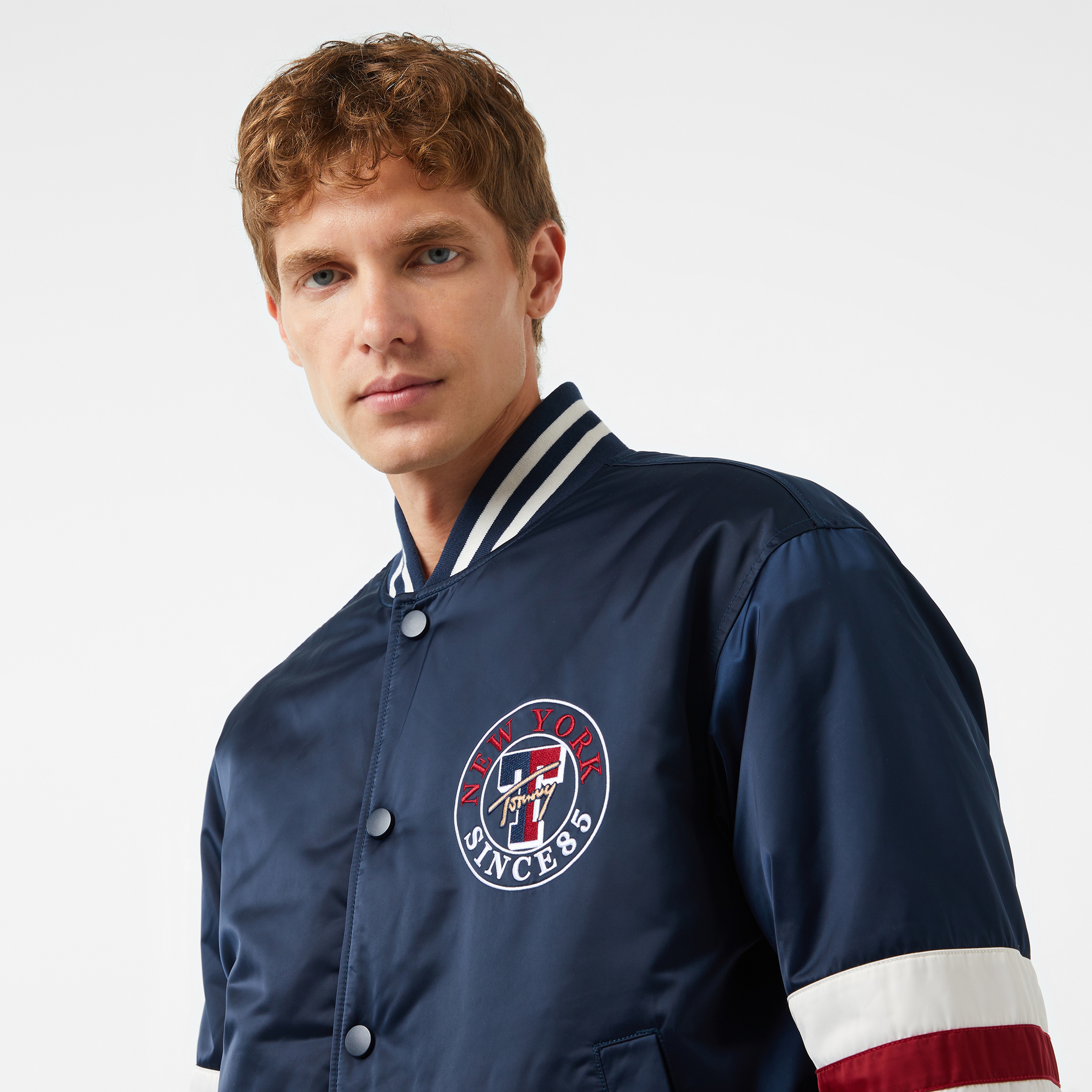 Tommy Jeans Varsity Explorer Erkek Mavi Ceket
