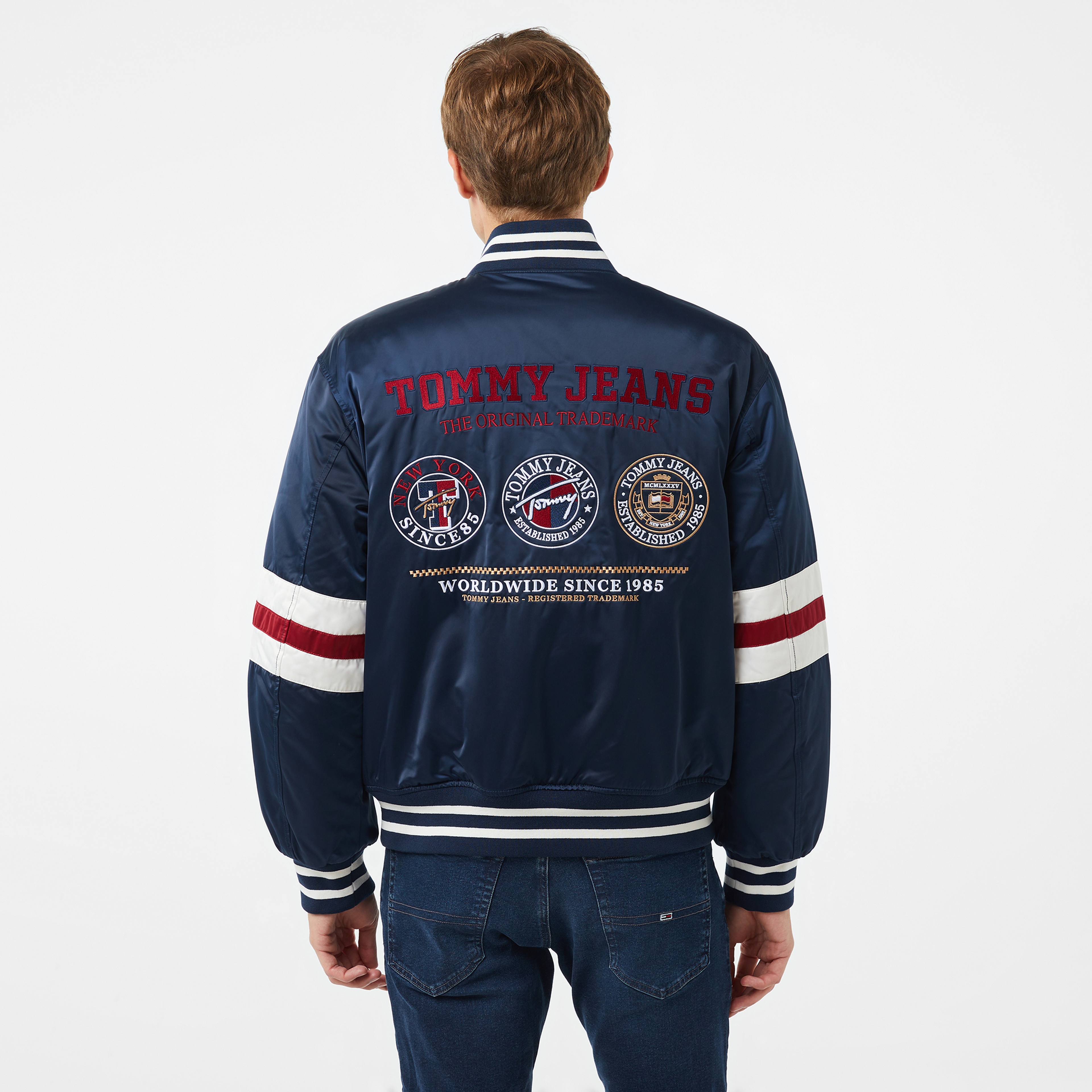 Tommy Jeans Varsity Explorer Erkek Mavi Ceket