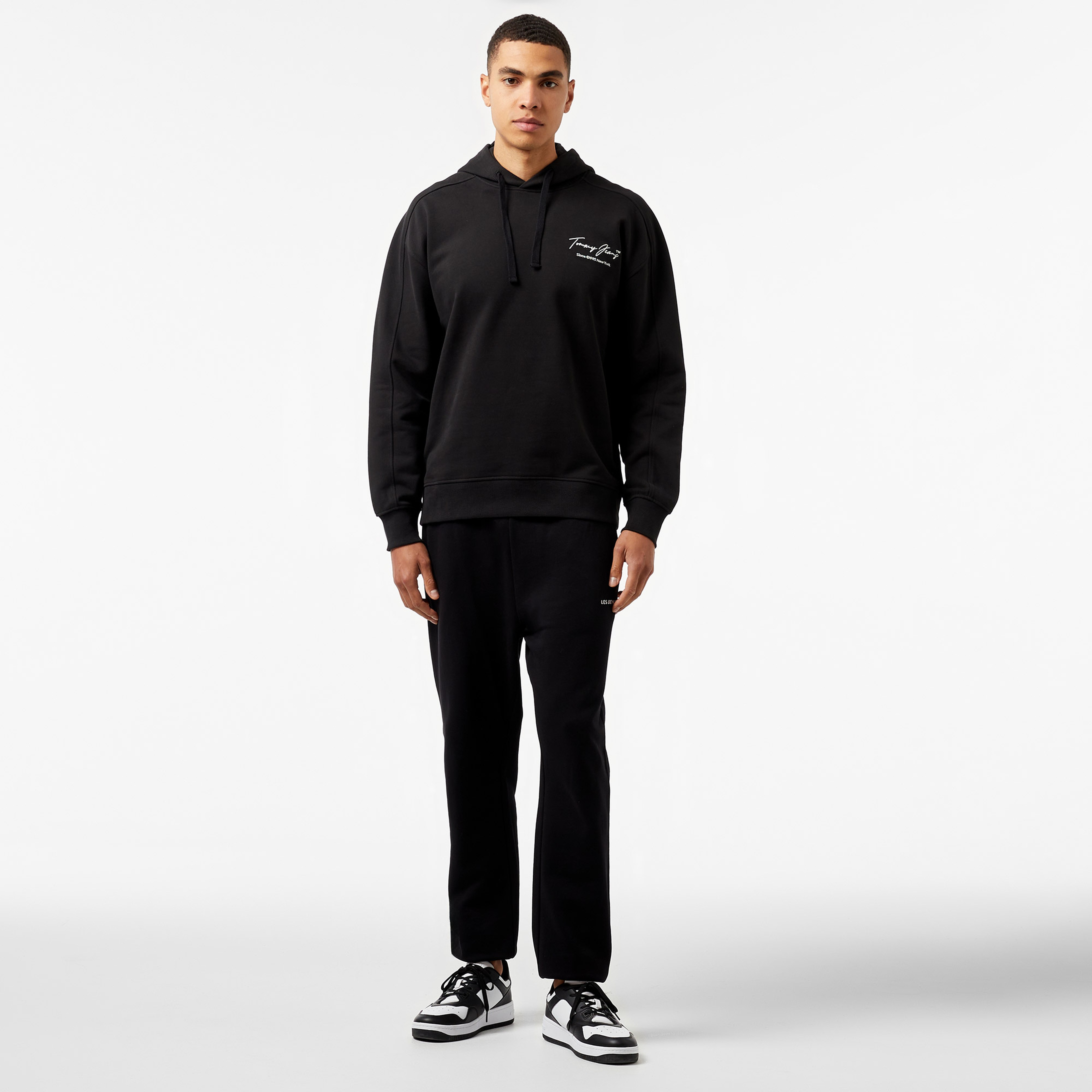 Tommy Jeans Rlx Washed Dna Erkek Siyah Sweatshirt