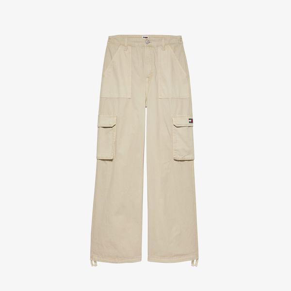 Tommy Jeans Kadın Bej Pantolon