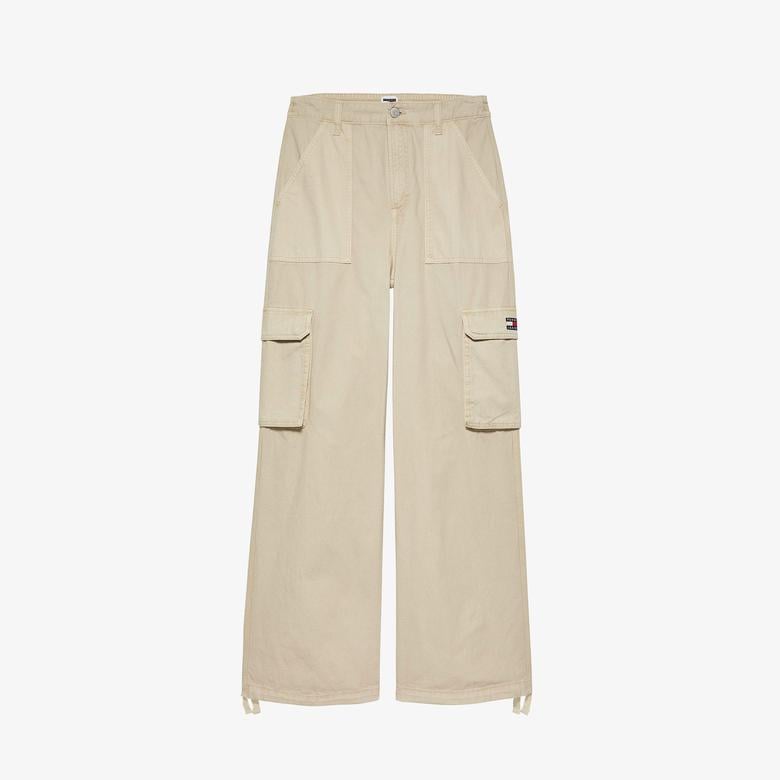 Tommy Jeans Kadın Bej Pantolon